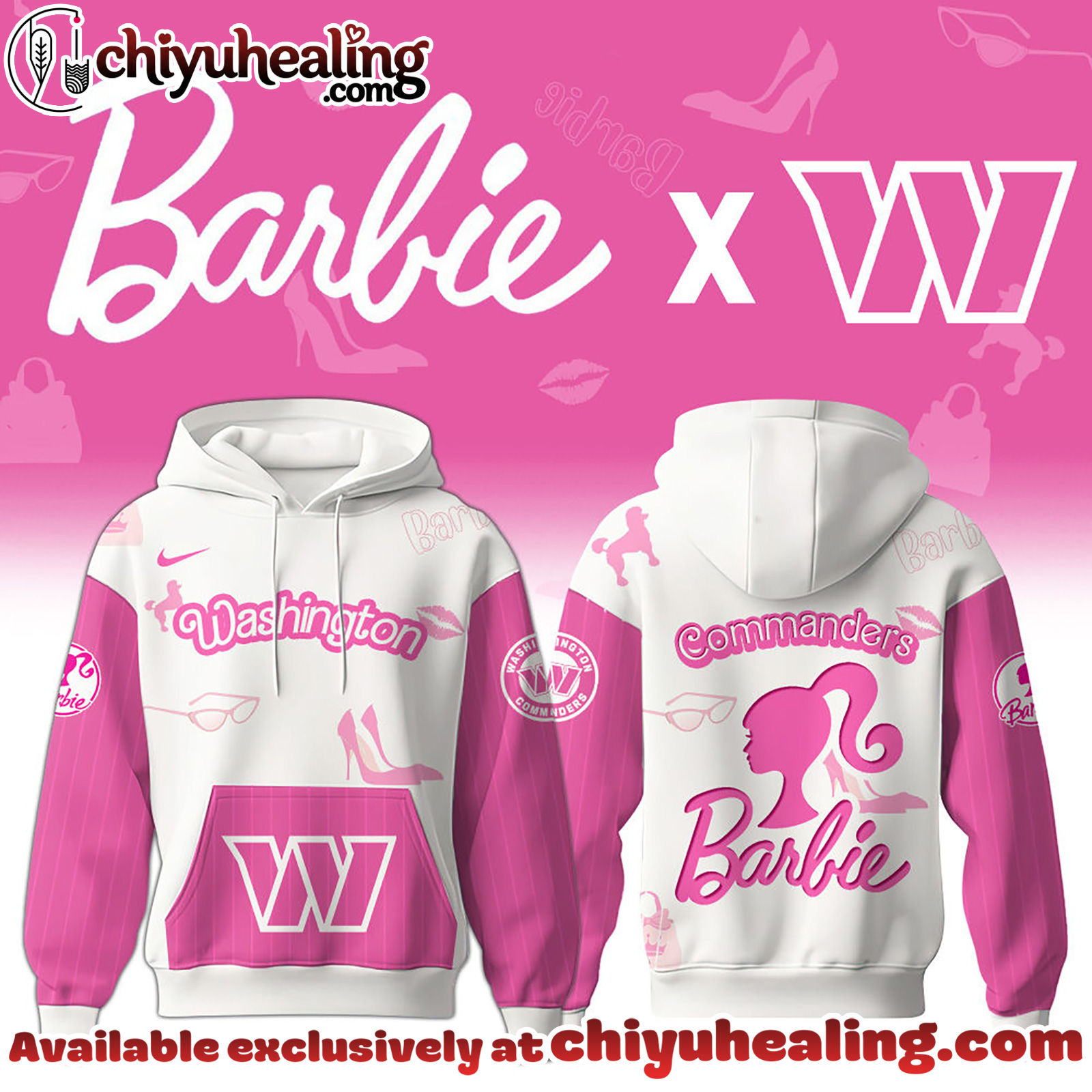 Washington Commanders x Barbie Hoodie Limited Edition - Selling Out Fast Hoodie, Sweatshirt, T-shirt
