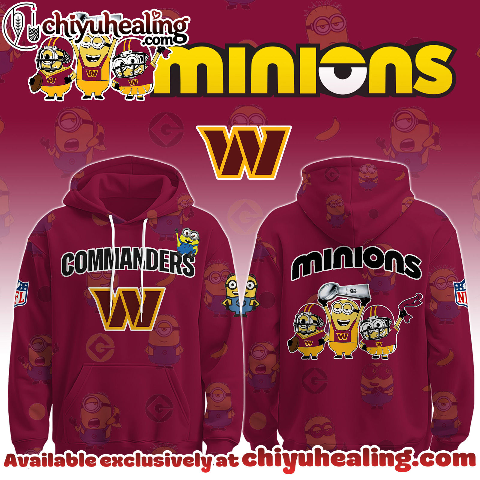 Washington Commanders x Minions Limited Edition - Selling Out Fast Hoodie, Sweatshirt, T-shirt
