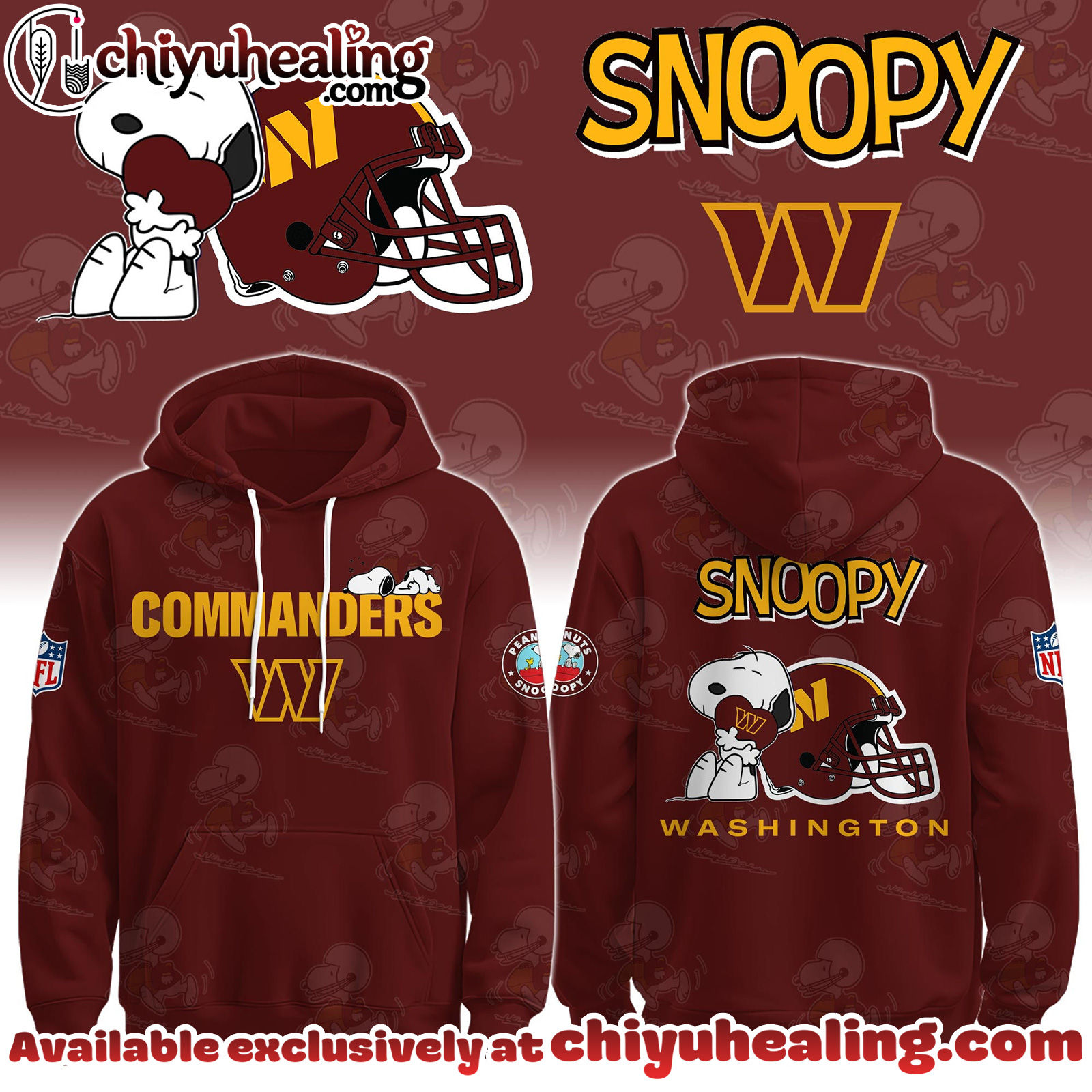 Washington Commanders x Snoopy Hoodie, Sweatshirt, T-shirt Limited Edition - Selling Out Fast