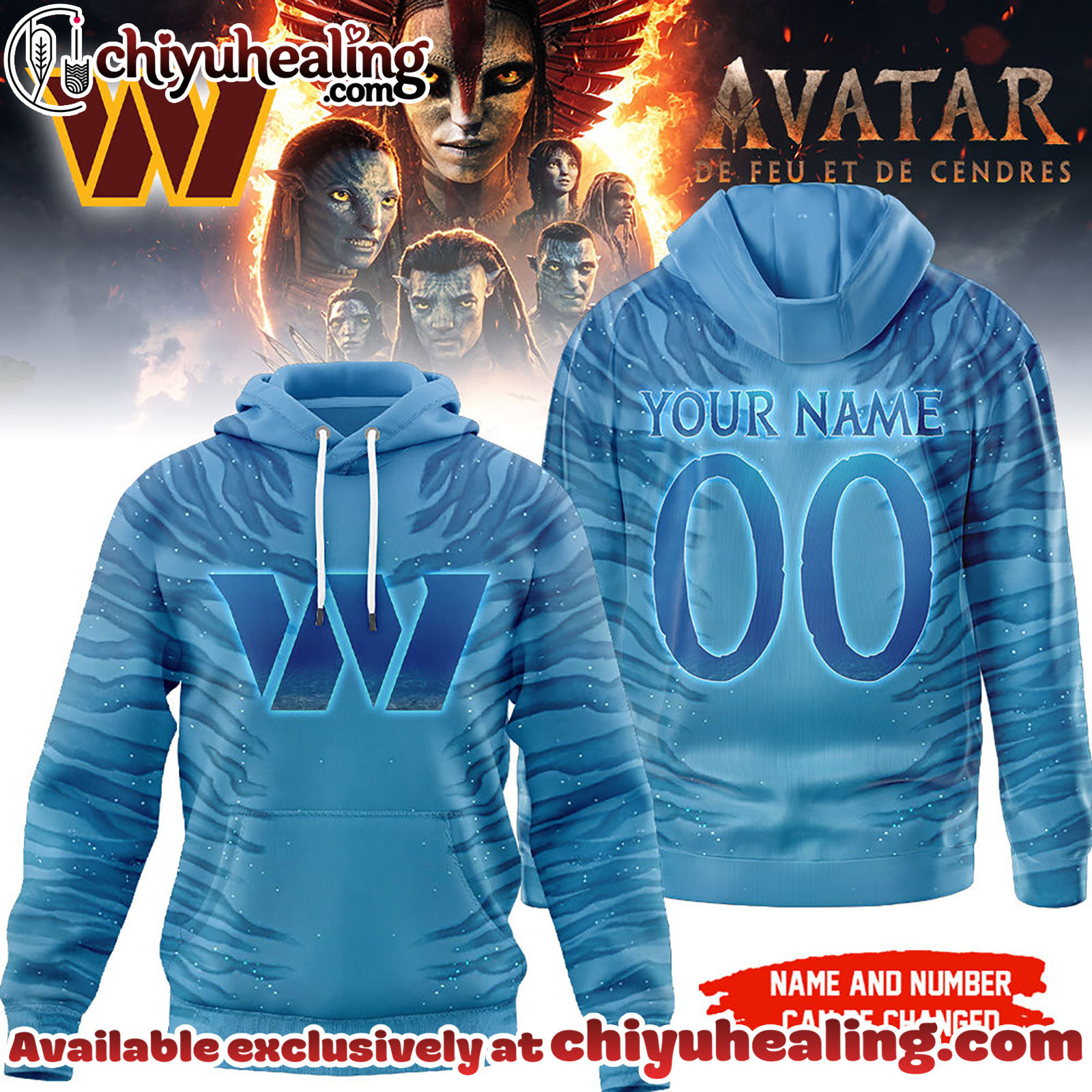 Wasngton Commanders Premium NFL Avatar Personalized 3D Hoodie, Sweatshirt, T-shirt