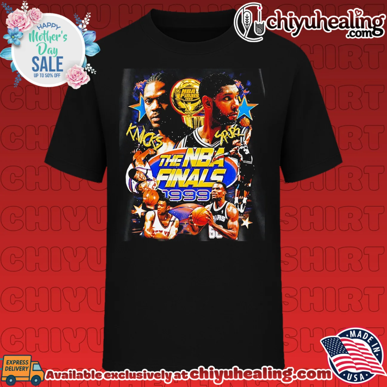 1999 The NBA Finals NY Knicks vs San Antonio Spurs vintage shirt