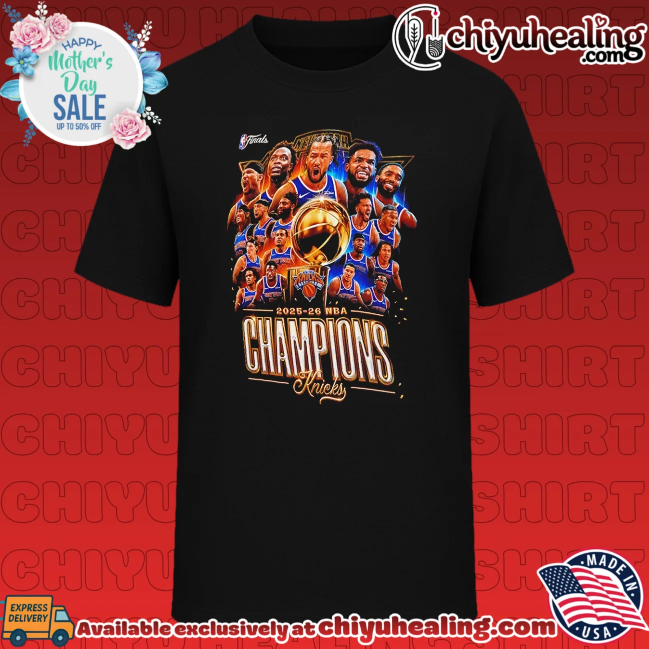 2025-26 Nba Champions New York Knicks Team Collage