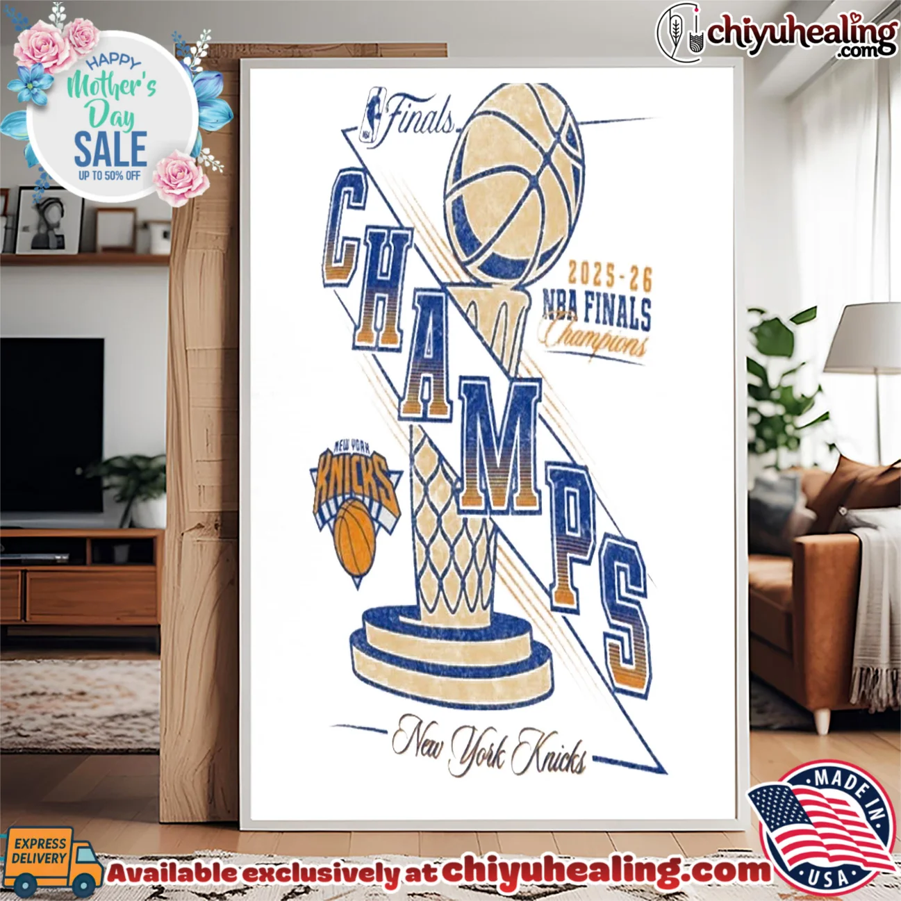 2025-26 Nba Finals Champs New York Knicks Trophy Sketch custom shirt & hoodie - New Arrival 2025-26 Nba Finals Champs New York Knicks Trophy Sketch