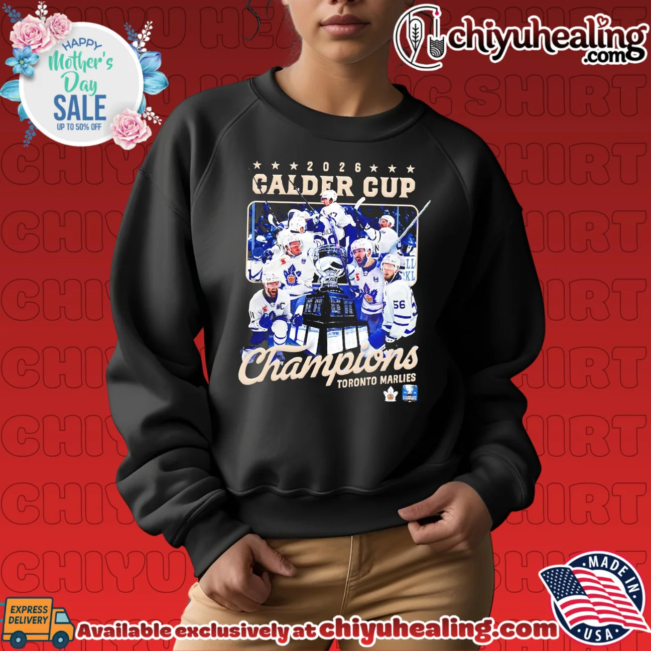 2026 Calder Cup Champions Toronto Marlies player collage shirt & hoodie 2026 Calder Cup Champions Toronto Marlies player collage