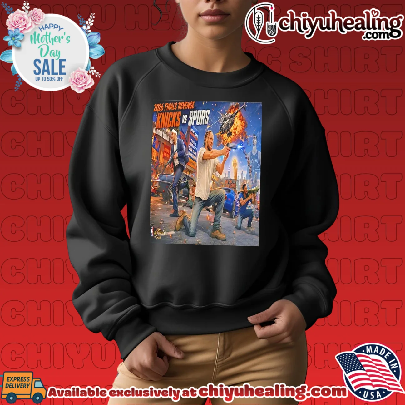2026 Finals revenge Knicks vs Spurs illustration shirt & hoodie 2026 Finals revenge Knicks vs Spurs illustration shirt & hoodie