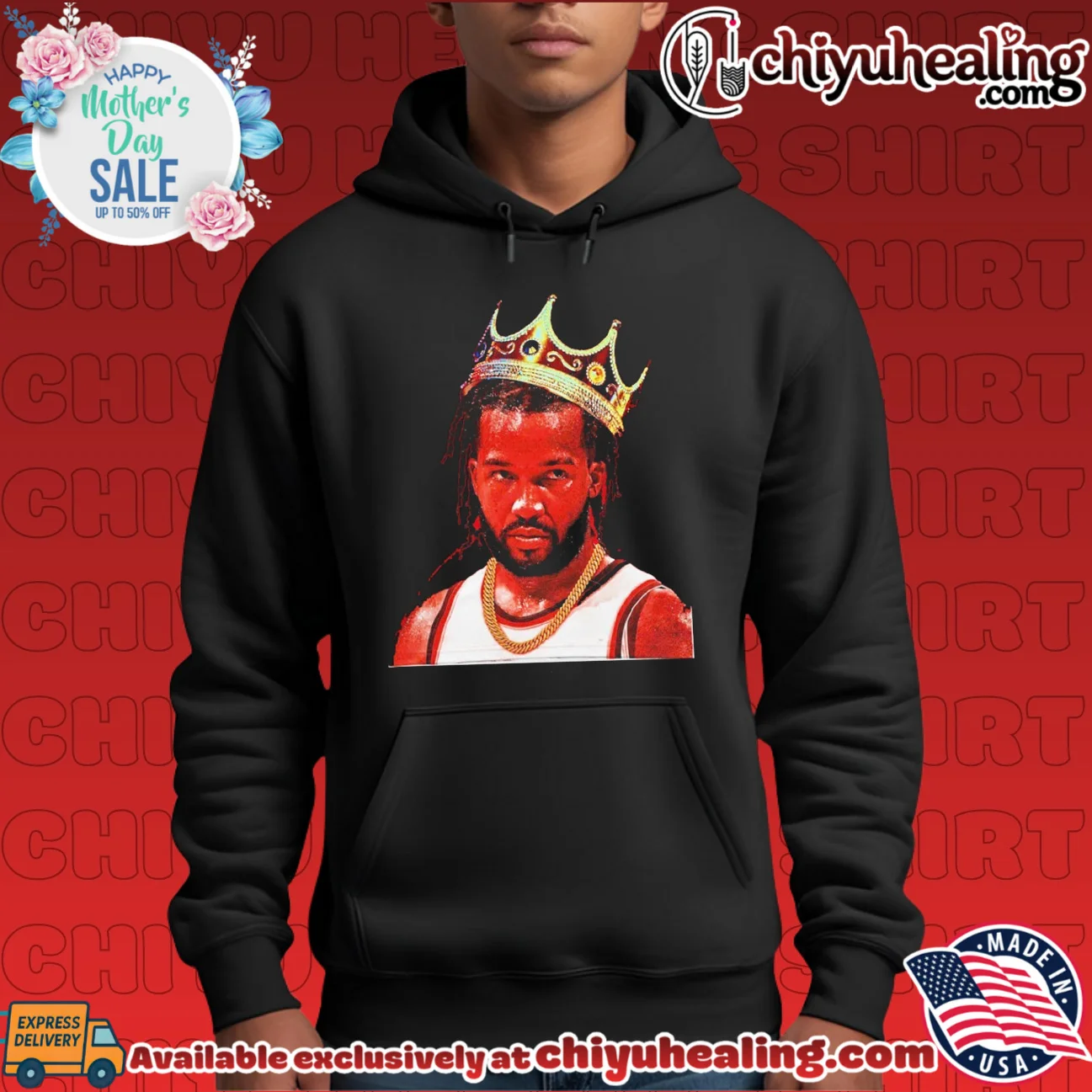 2026 Jalen Brunson The King Of New York bespoke shirt & hoodie - The Fan Collection 2026 Jalen Brunson The King Of New York bespoke shirt & hoodie - The Fan Collection