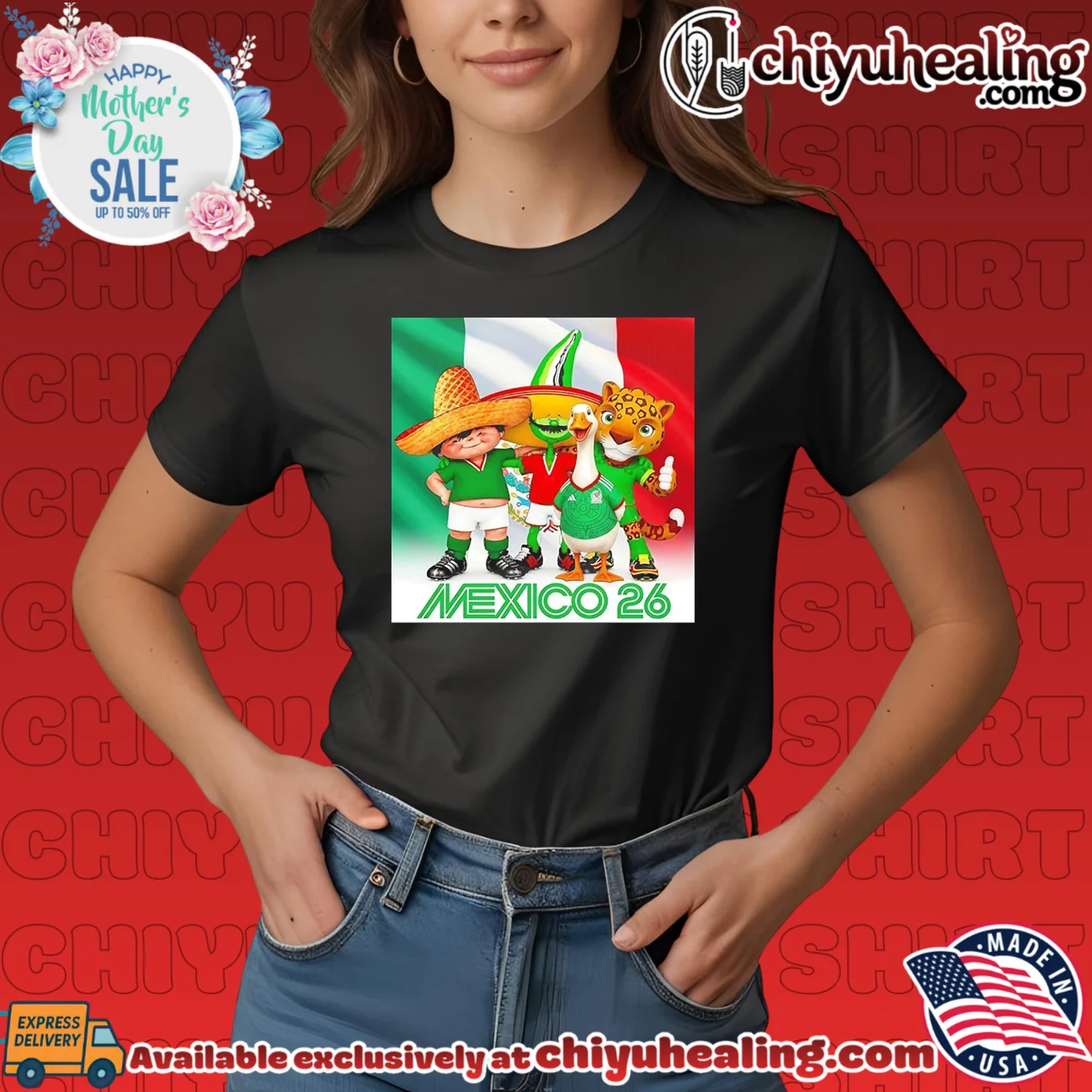 2026 Mexico World Cup mascots shirt & hoodie 2026 Mexico World Cup mascots
