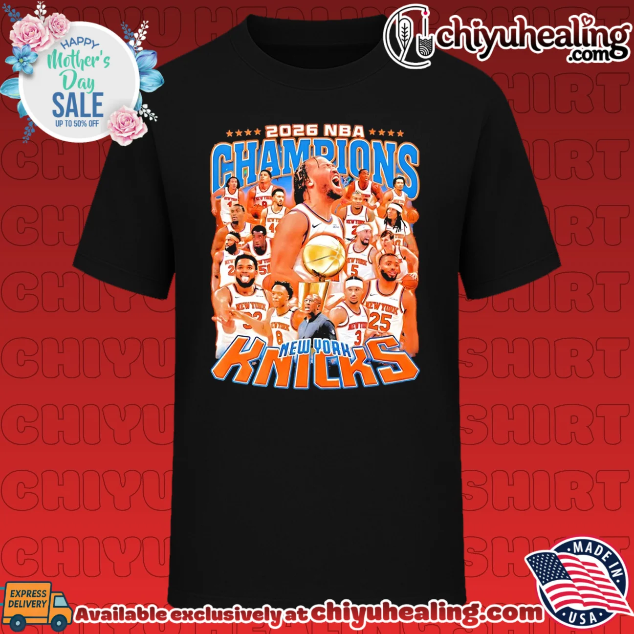 2026 NBA Champions New York Knicks graphic