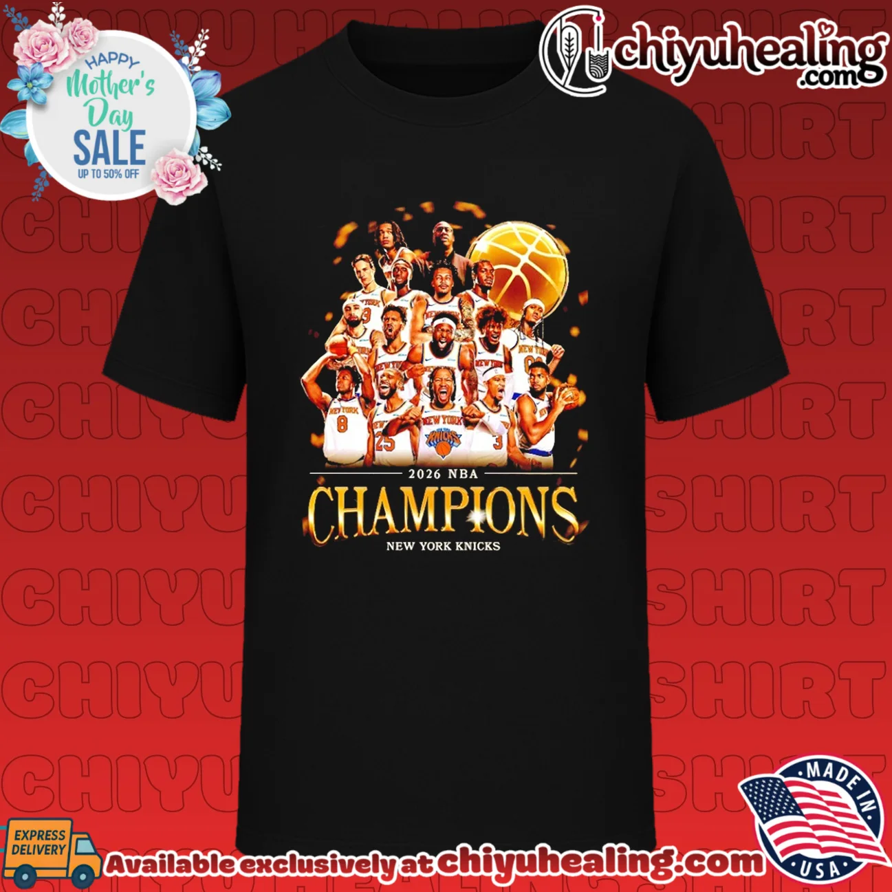2026 NBA Champions New York Knicks Poster