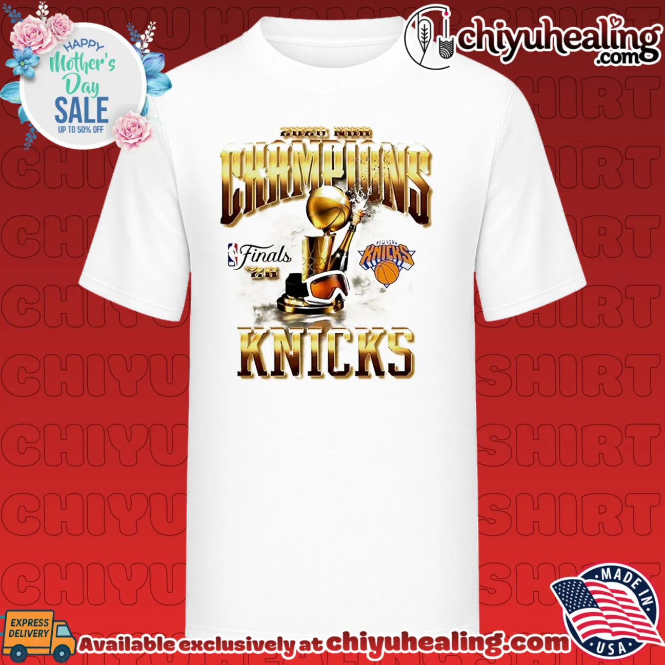 2026 NBA Finals Champions New York Knicks graphic