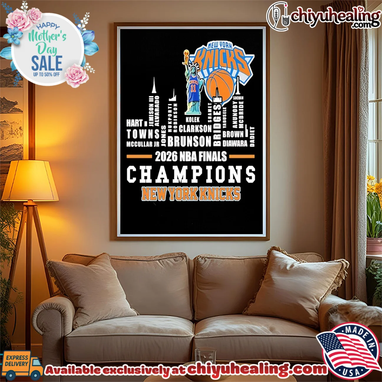 2026 NBA Finals Champions New York Knicks players name skyline statement shirt & hoodie - Everyday Fit 2026 NBA Finals Champions New York Knicks players name skyline