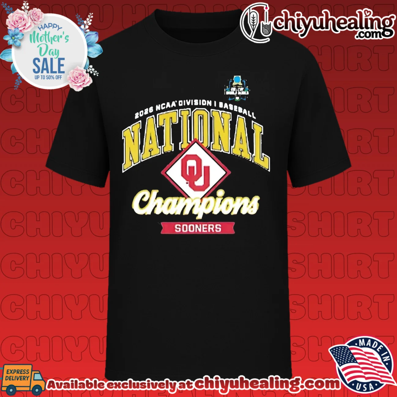 2026 NCAA Division I Baseball National Champions Oklahoma Sooners shirt & hoodie