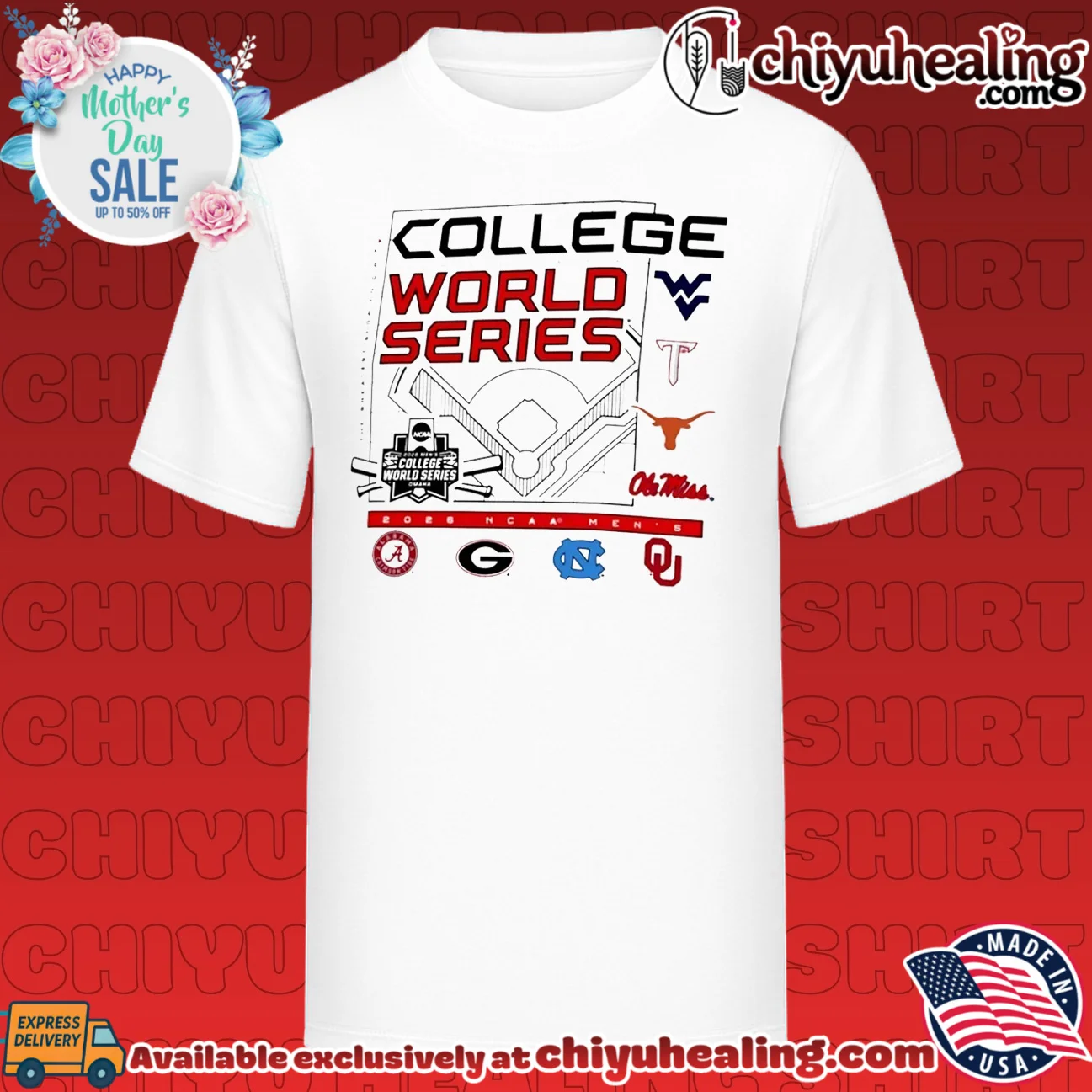 2026 NCAA Men's College World Series 8 team logo