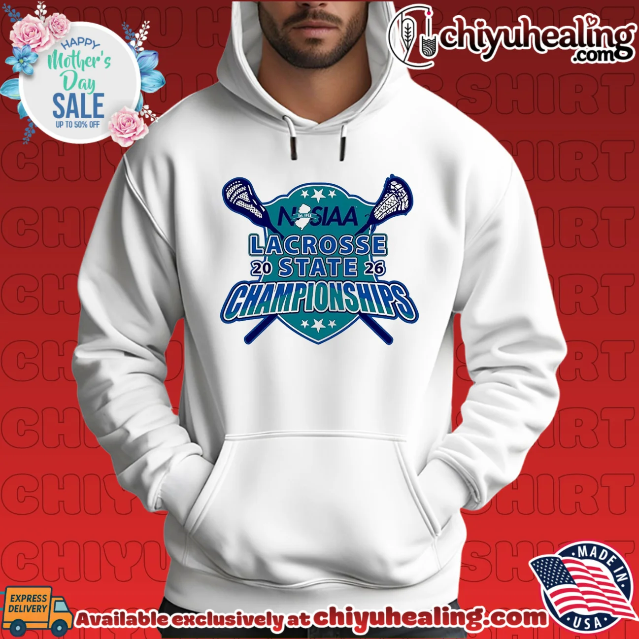 2026 New Jersey State Interscholastic Athletic Association Lacrosse State Championships logo bespoke shirt & hoodie | Aesthetic Apparel 2026 New Jersey State Interscholastic Athletic Association Lacrosse State Championships logo bespoke shirt & hoodie | Aesthetic Apparel