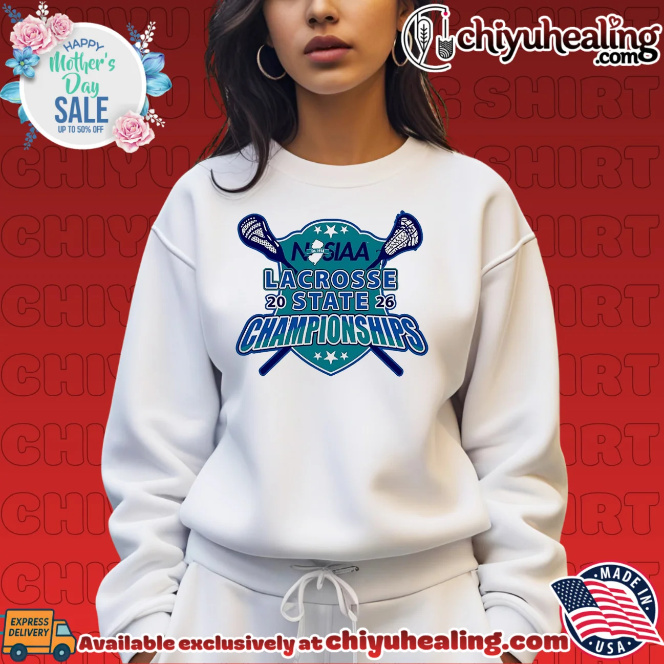2026 New Jersey State Interscholastic Athletic Association Lacrosse State Championships logo bespoke shirt & hoodie | Aesthetic Apparel 2026 New Jersey State Interscholastic Athletic Association Lacrosse State Championships logo