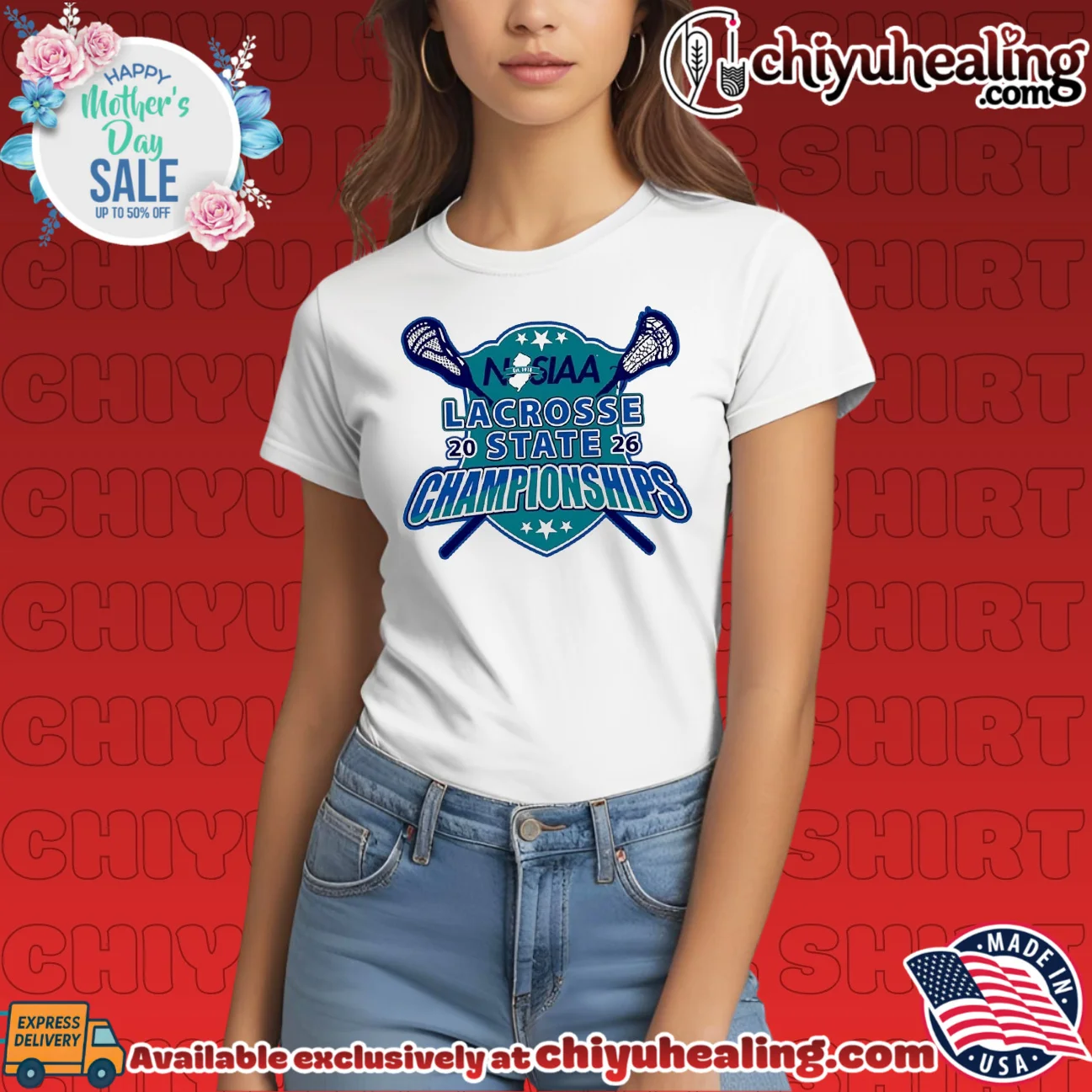 2026 New Jersey State Interscholastic Athletic Association Lacrosse State Championships logo bespoke shirt & hoodie | Aesthetic Apparel 2026 New Jersey State Interscholastic Athletic Association Lacrosse State Championships logo