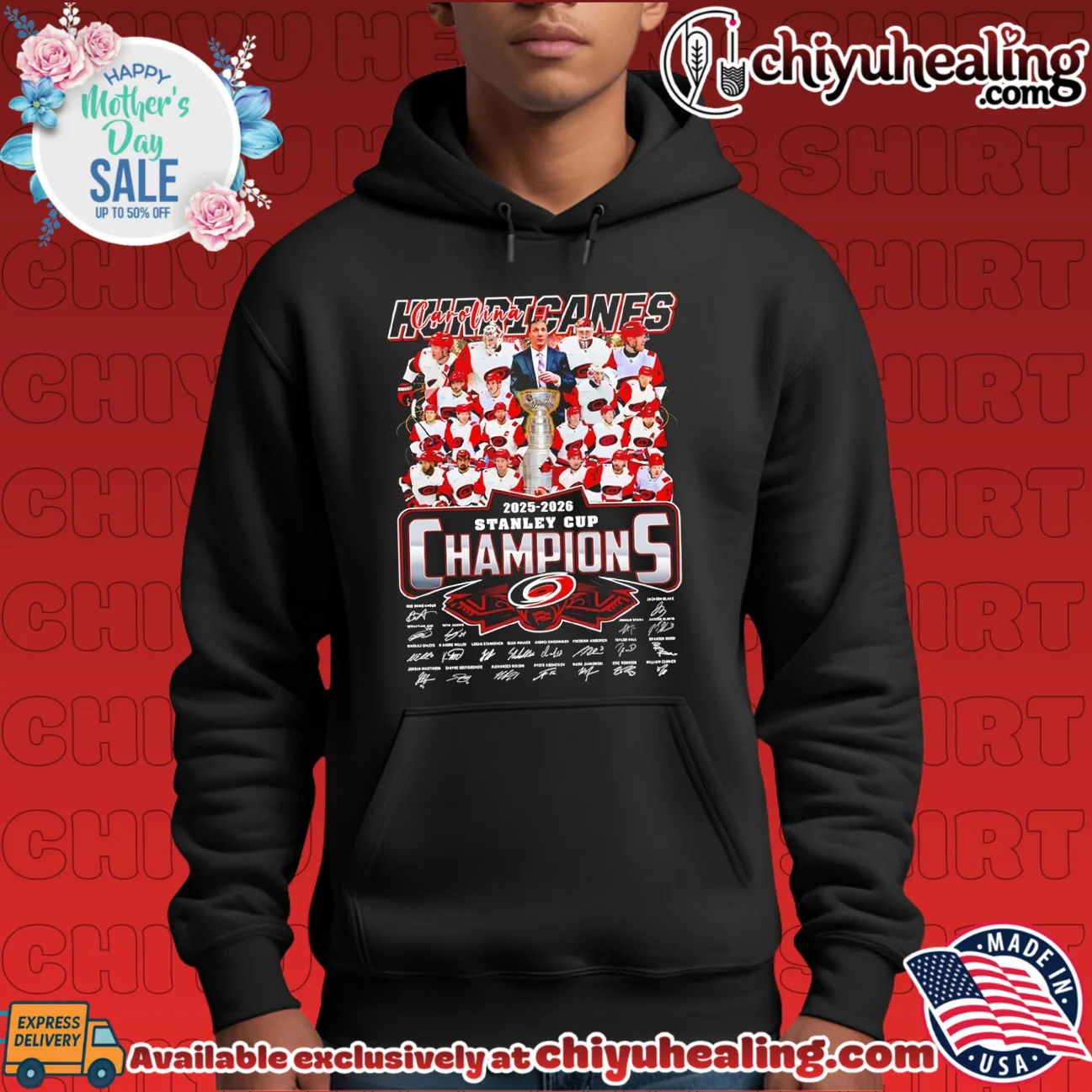 2026 NHL Stanley Cup Champions Carolina Hurricanes hockey player collage signature bespoke shirt & hoodie | Gift Idea 2026 2026 NHL Stanley Cup Champions Carolina Hurricanes hockey player collage signature bespoke shirt & hoodie | Gift Idea 2026
