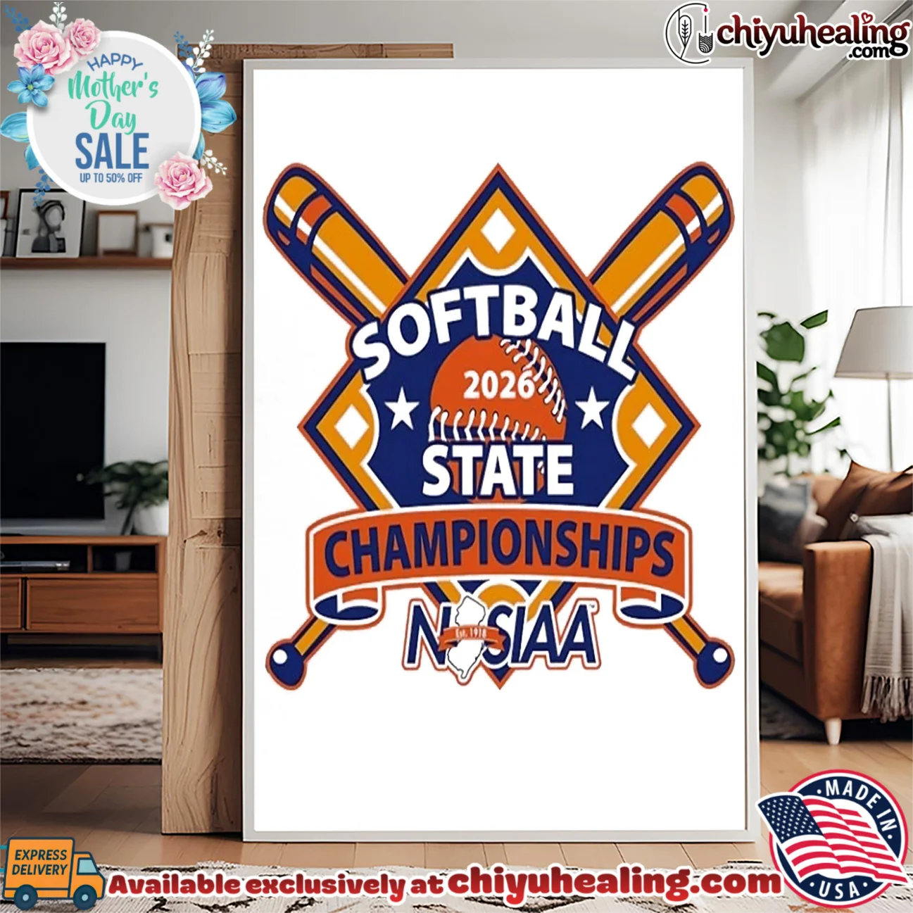 2026 NJSIAA Softball State Championship logo iconic shirt & hoodie | 2026 Edition Drop 2026 NJSIAA Softball State Championship logo