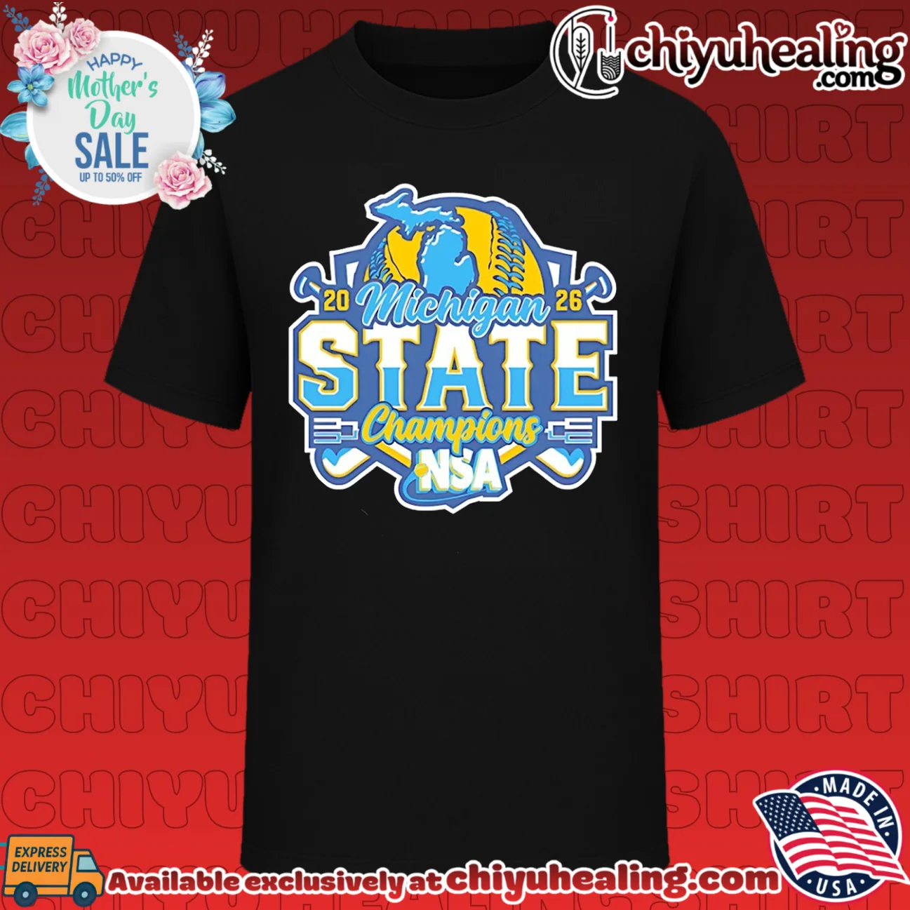 2026 NSA Michigan State Champions Softball logo