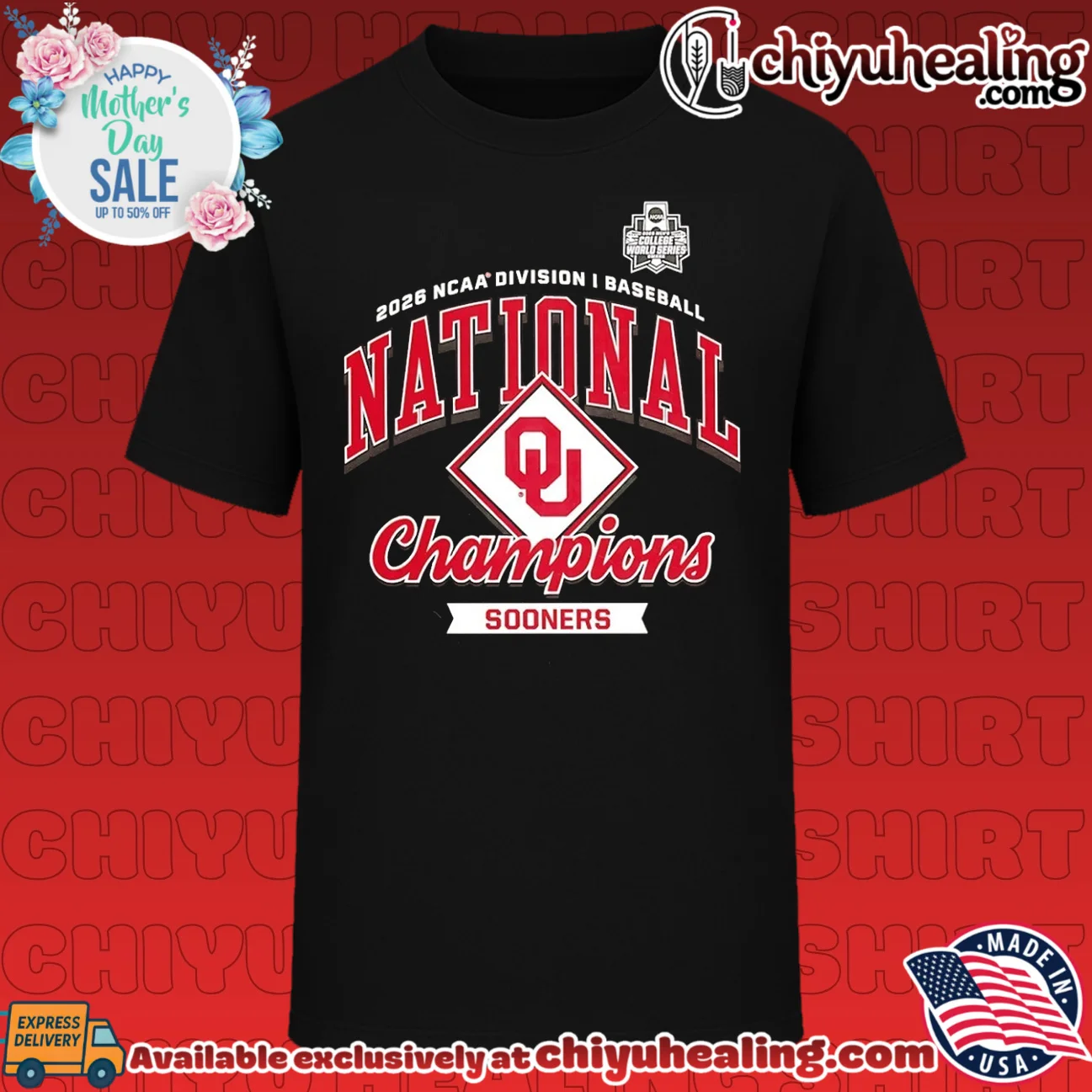 2026 Oklahoma Sooners NCAA Division I Baseball National Champions shirt & hoodie