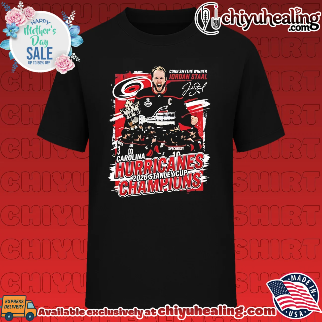 2026 Stanley Cup Champions Carolina Hurricanes Conn Smythe Winner Jordan Staal