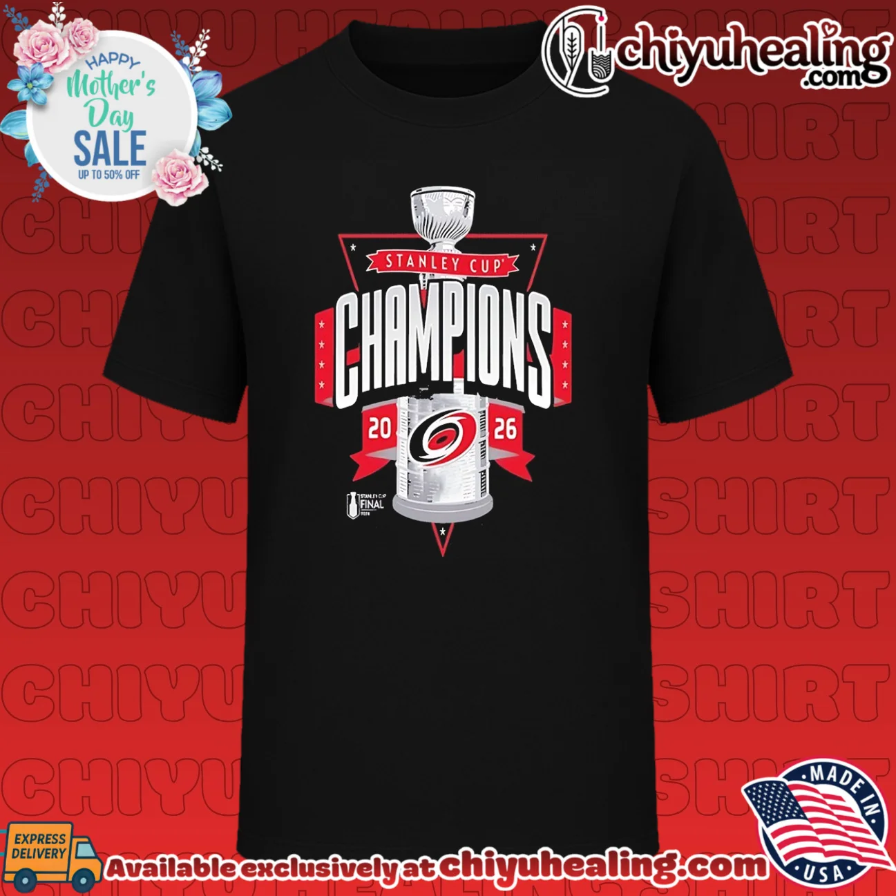2026 Stanley Cup Champions Carolina Hurricanes logo