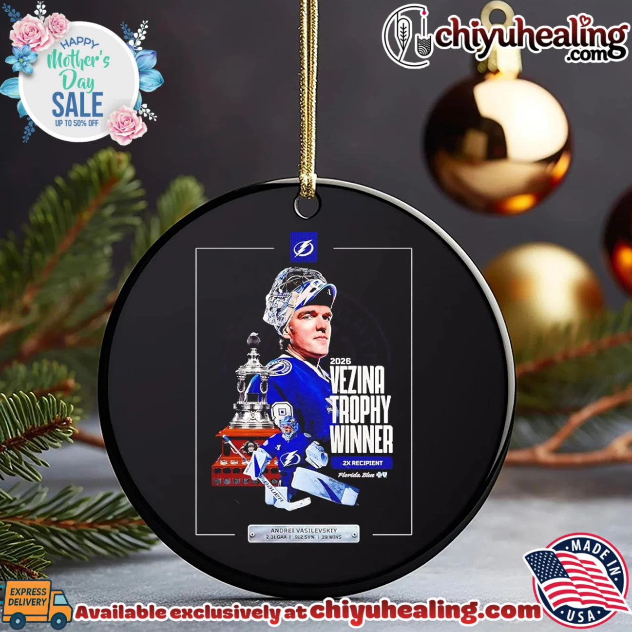 2026 Vezina Trophy Winner Tampa Bay Lightning Andrei Vasilevskiy poster shirt signature shirt & hoodie - The Fan Collection 2026 Vezina Trophy Winner Tampa Bay Lightning Andrei Vasilevskiy poster shirt