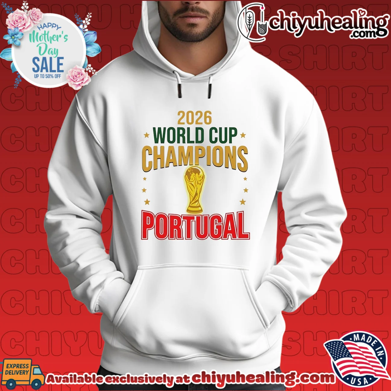 2026 World Cup Champions Portugal Football Soccer shirt & hoodie 2026 World Cup Champions Portugal Football Soccer shirt & hoodie