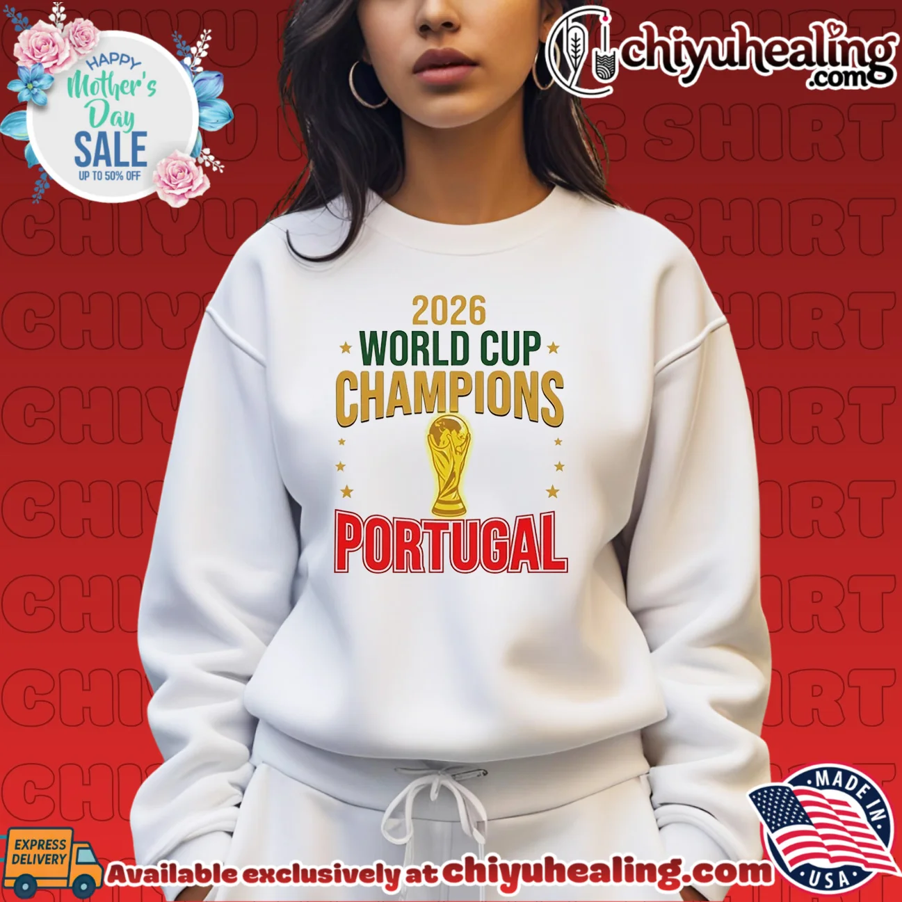 2026 World Cup Champions Portugal Football Soccer shirt & hoodie 2026 World Cup Champions Portugal Football Soccer shirt & hoodie