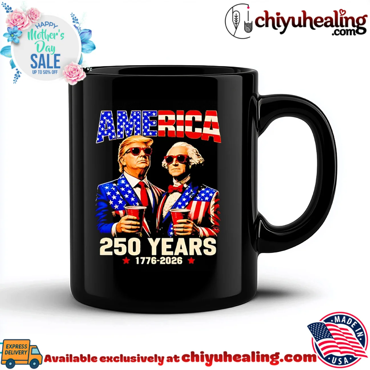 250 Years America Anniversary Trump Washington epic shirt & hoodie | Aesthetic Apparel 250 Years America Anniversary Trump Washington