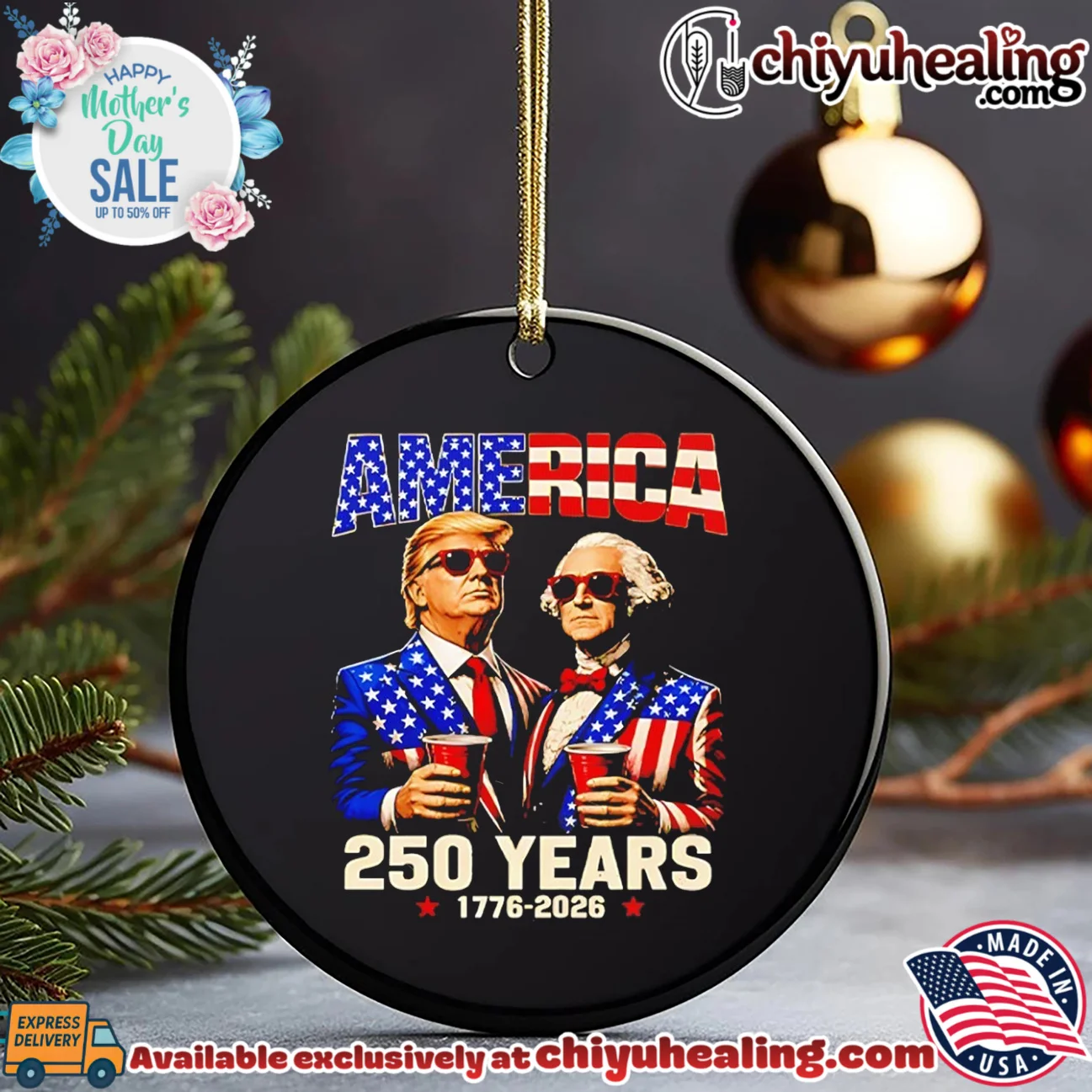 250 Years America Anniversary Trump Washington epic shirt & hoodie | Aesthetic Apparel 250 Years America Anniversary Trump Washington