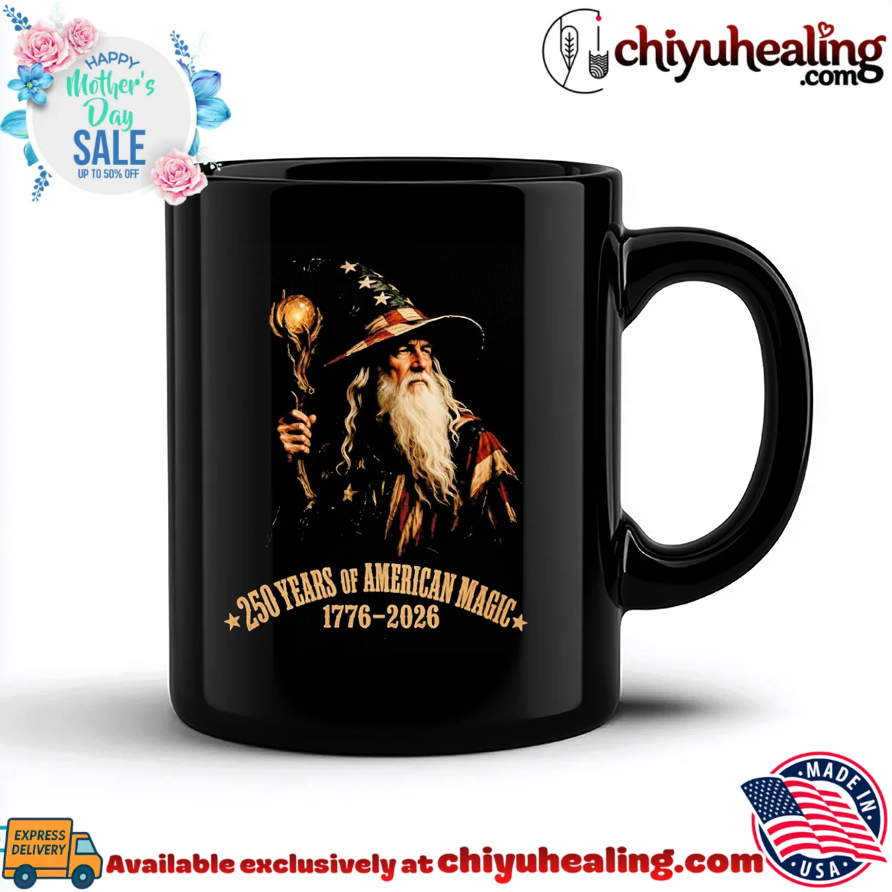 250 Years of American Magic Wizard 1776 2026 vintage shirt & hoodie - Everyday Fit 250 Years of American Magic Wizard 1776 2026
