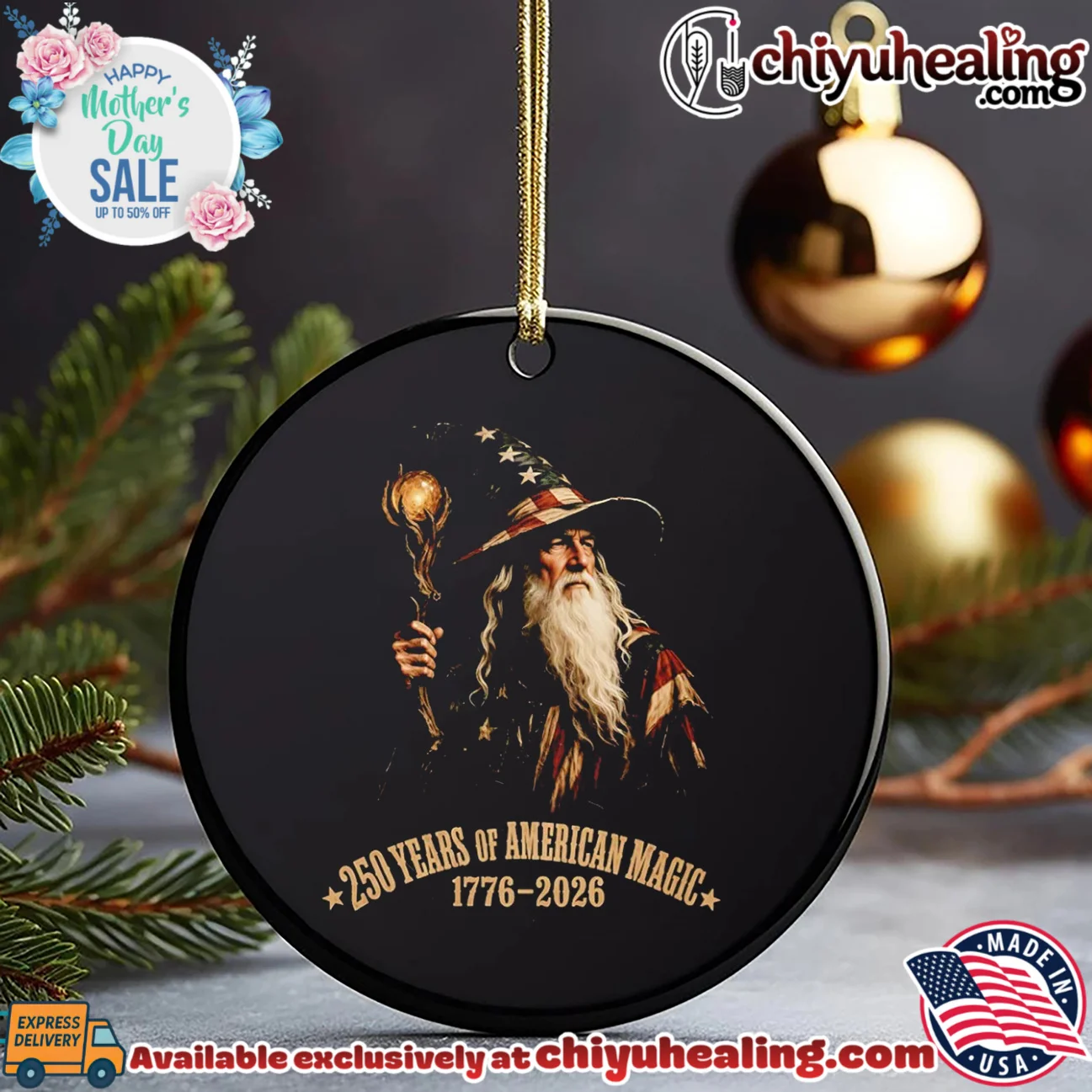 250 Years of American Magic Wizard 1776 2026 vintage shirt & hoodie - Everyday Fit 250 Years of American Magic Wizard 1776 2026