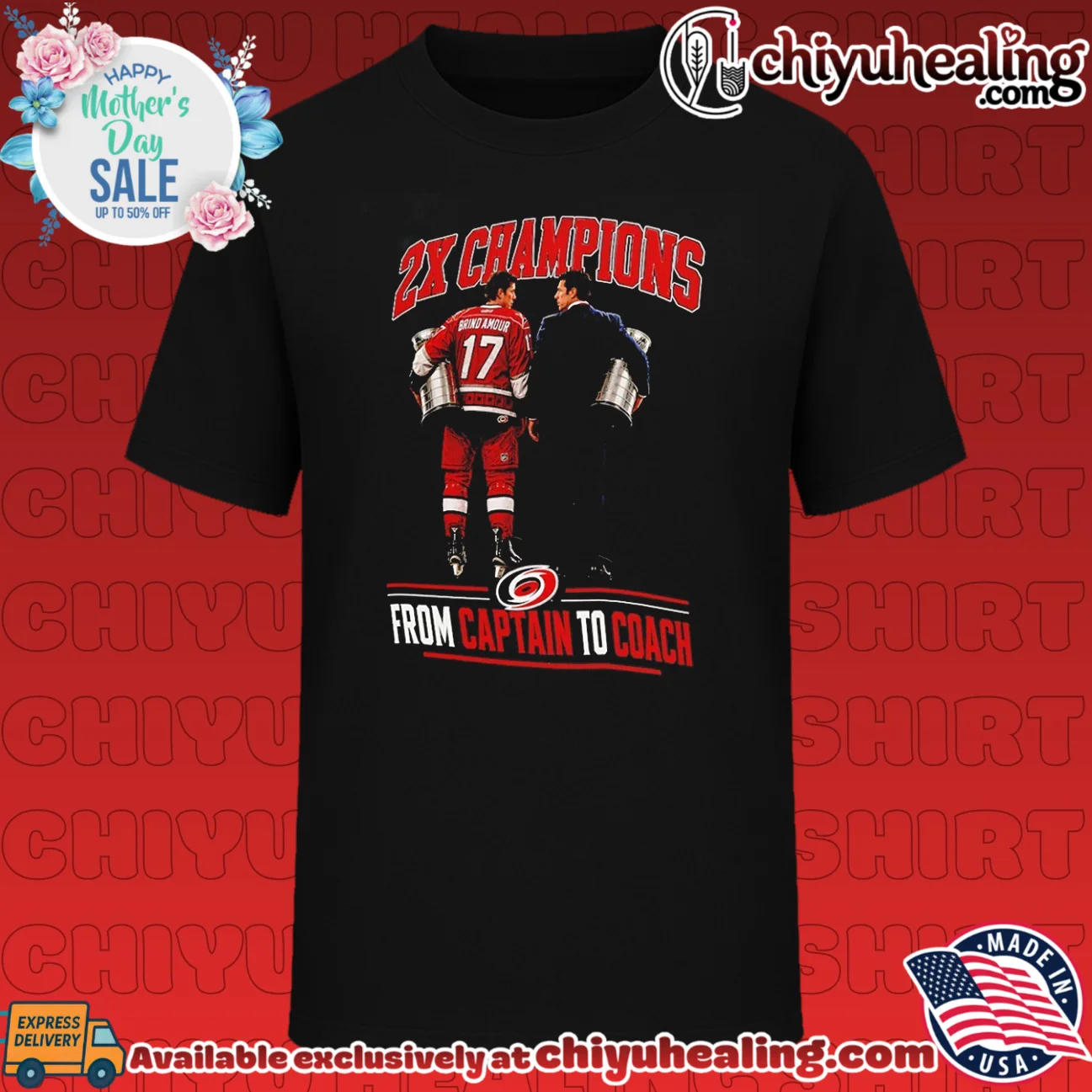 2x Champions Rod Brind'Amour Captain To Coach Carolina Hurricanes