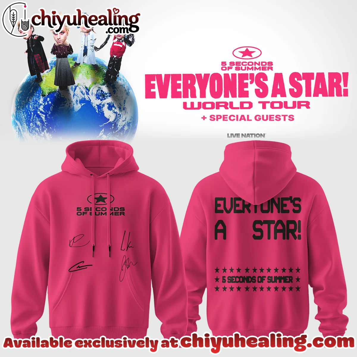 5SOS EVERYONES A STAR World Tour Shirt & Hoodie - Series 1
