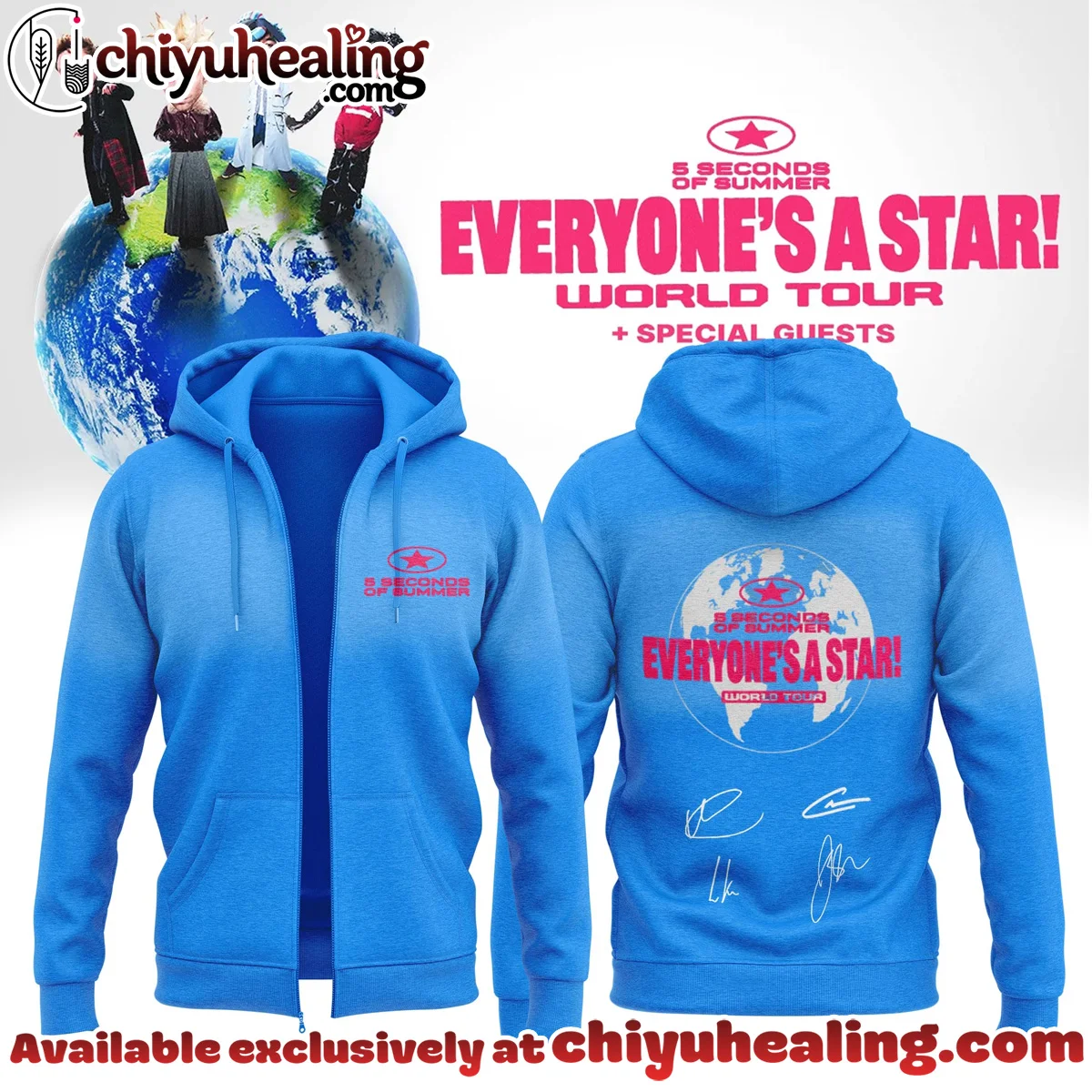5SOS EVERYONES A STAR World Tour Shirt & Hoodie - Series 5