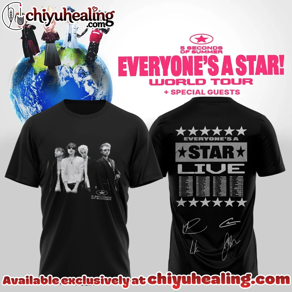 5SOS EVERYONES A STAR World Tour T-Shirt & Hoodie - Part 14