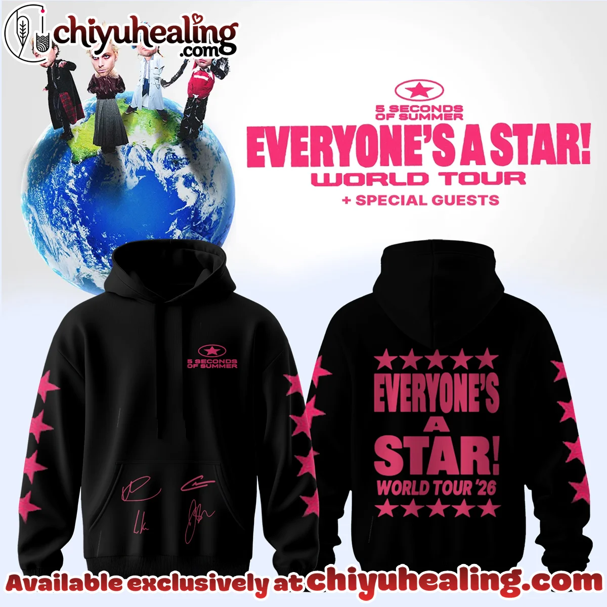 5SOS EVERYONES A STAR World Tour T-Shirt & Hoodie (Style 2)