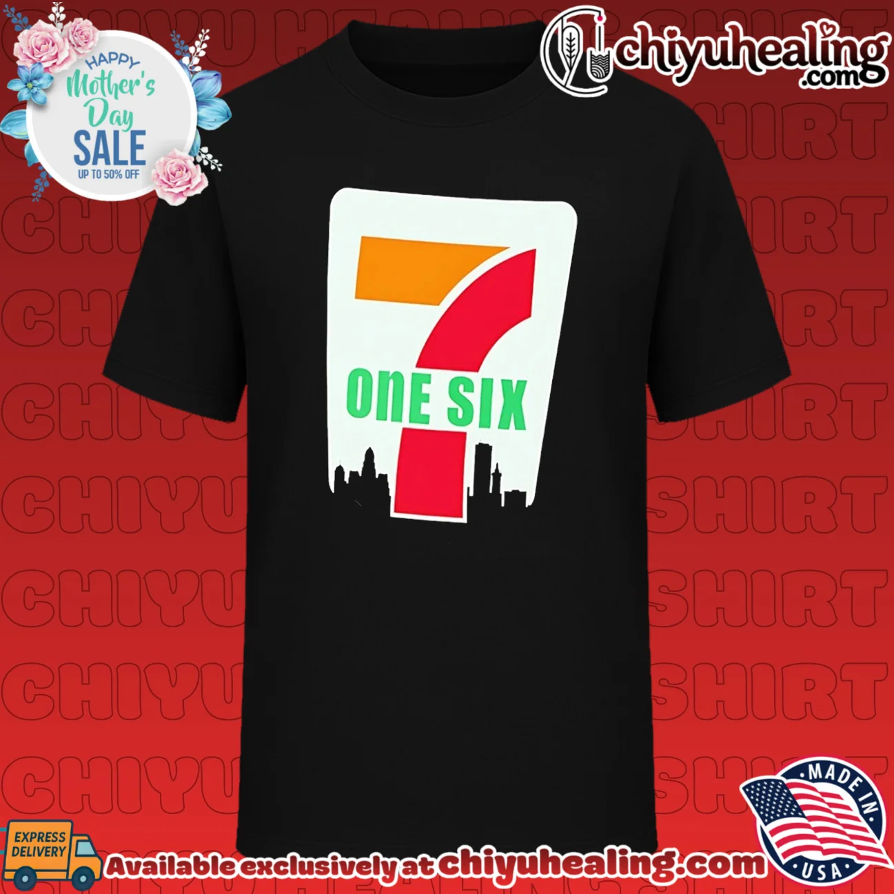 7 One Six Boston Skyline 716 Massachusetts shirt & hoodie