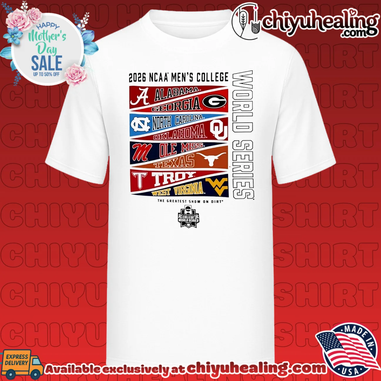 8 at the plate Omaha 2026 NCAA Men's College World Series flag