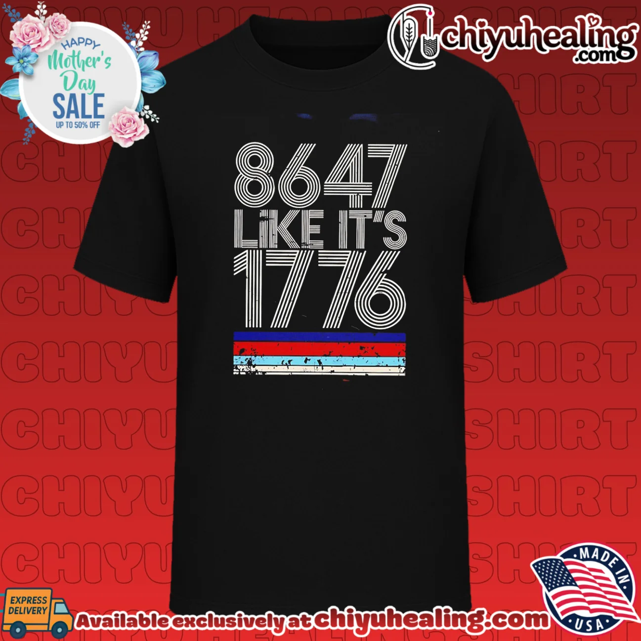 8647 like it's 1776 retro shirt