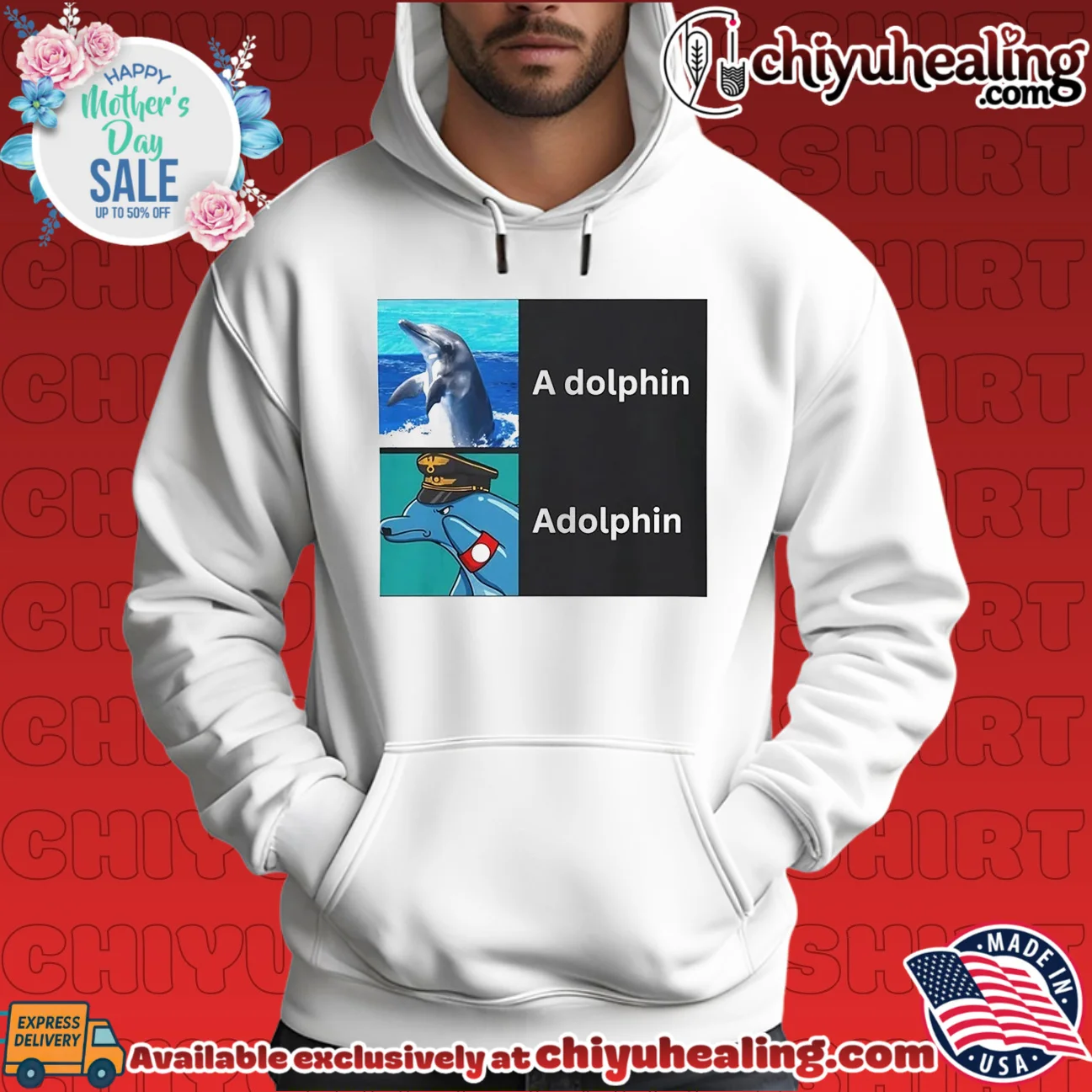 A Dolphin and Adolphin pun wordplay animal meme shirt & hoodie A Dolphin and Adolphin pun wordplay animal meme shirt & hoodie