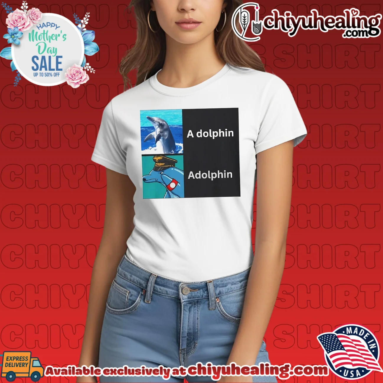 A Dolphin and Adolphin pun wordplay animal meme shirt & hoodie A Dolphin and Adolphin pun wordplay animal meme shirt & hoodie