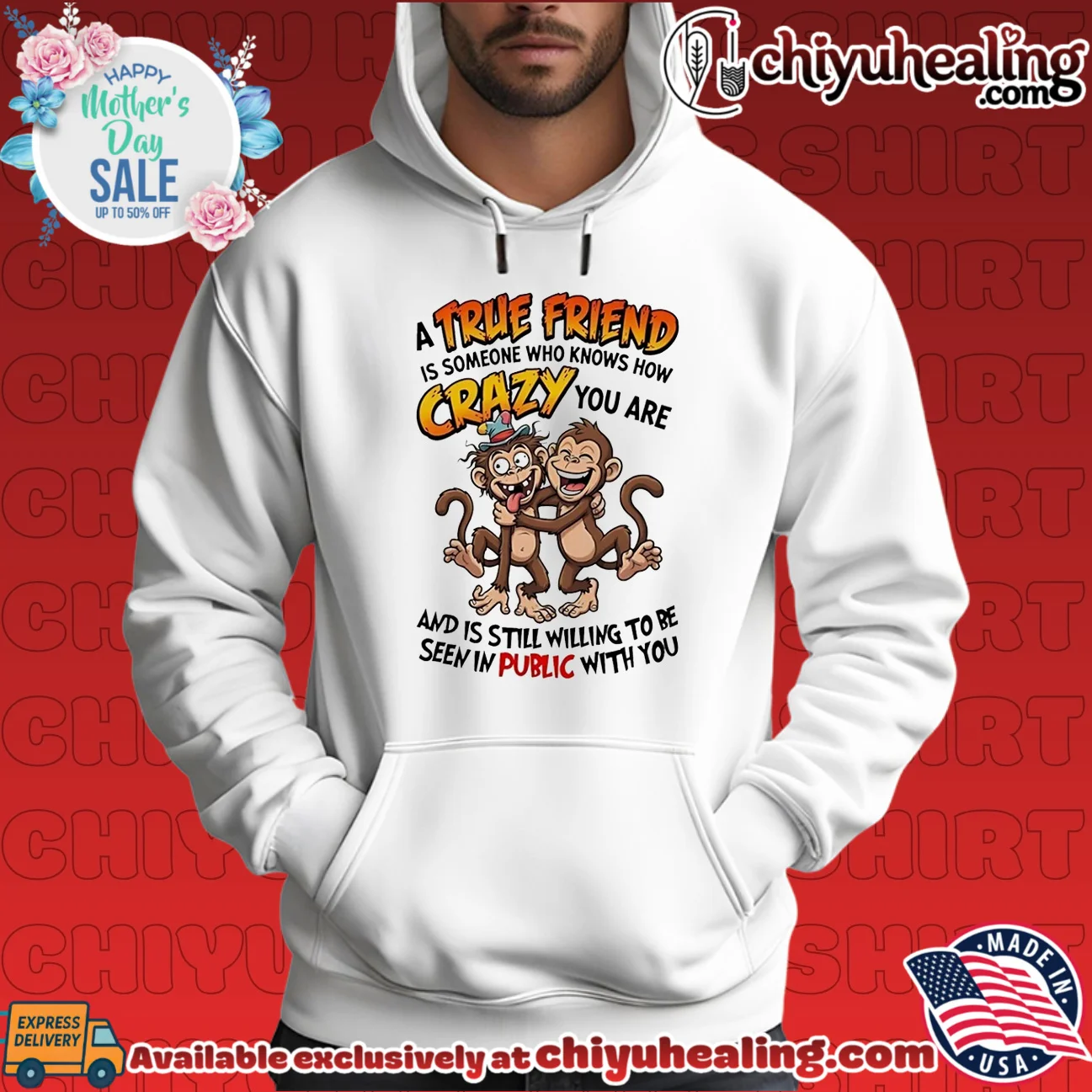 A true friend is someone who knows how crazy you are cartoon monkeys shirt retro shirt & hoodie | Iconic Look A true friend is someone who knows how crazy you are cartoon monkeys shirt retro shirt & hoodie | Iconic Look