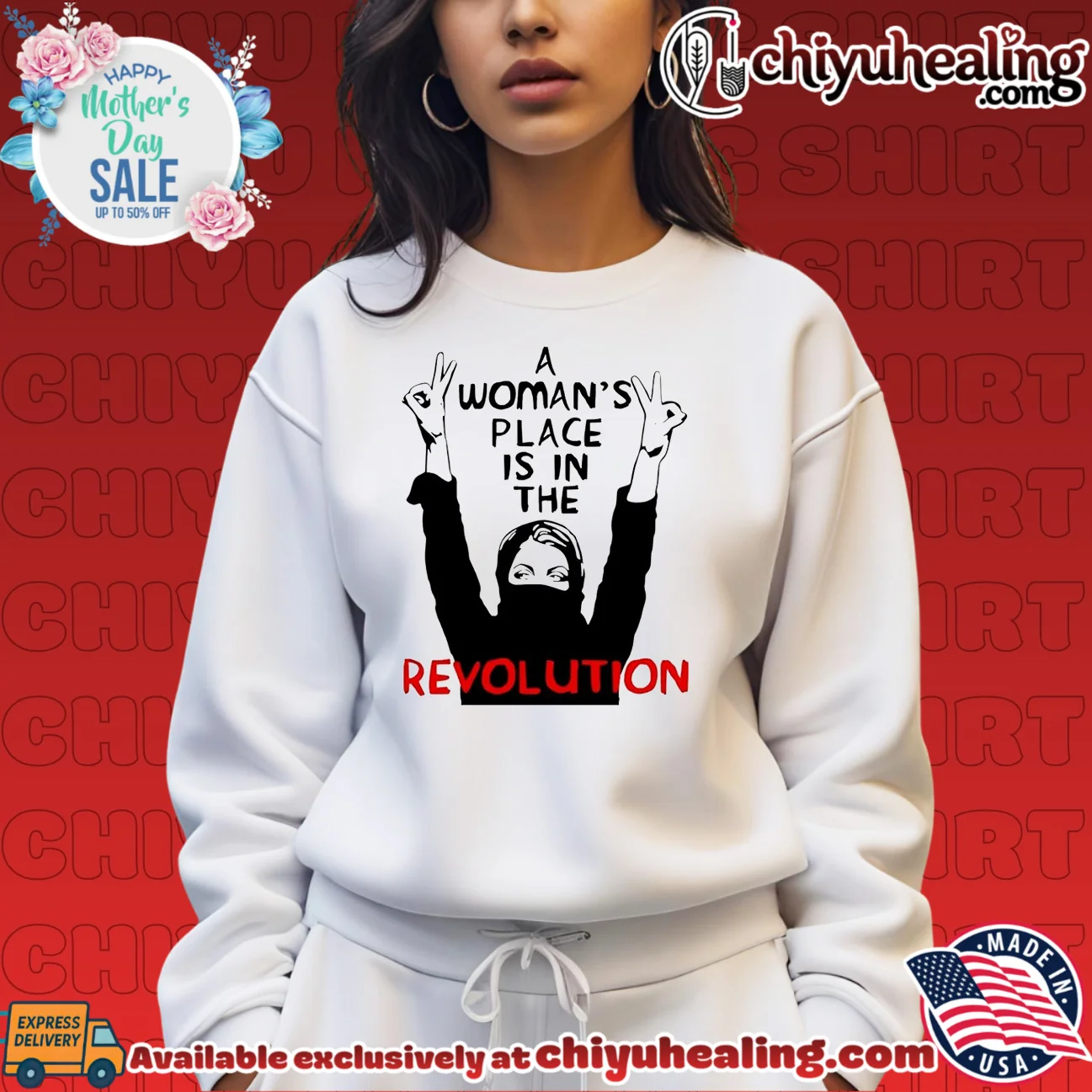 A woman's place is in the Revolution classic shirt & hoodie | 2026 Edition Drop A woman's place is in the Revolution