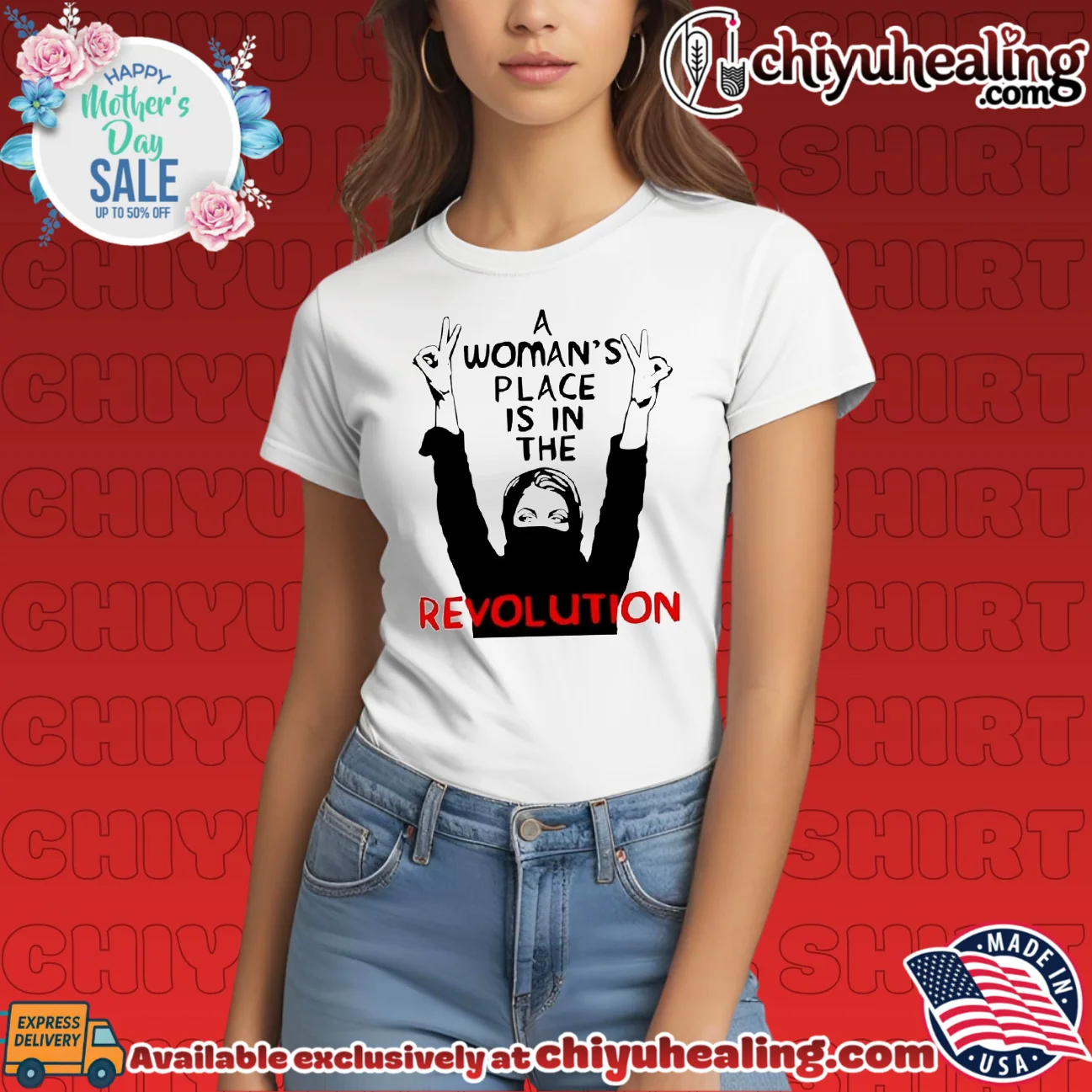 A woman's place is in the Revolution classic shirt & hoodie | 2026 Edition Drop A woman's place is in the Revolution