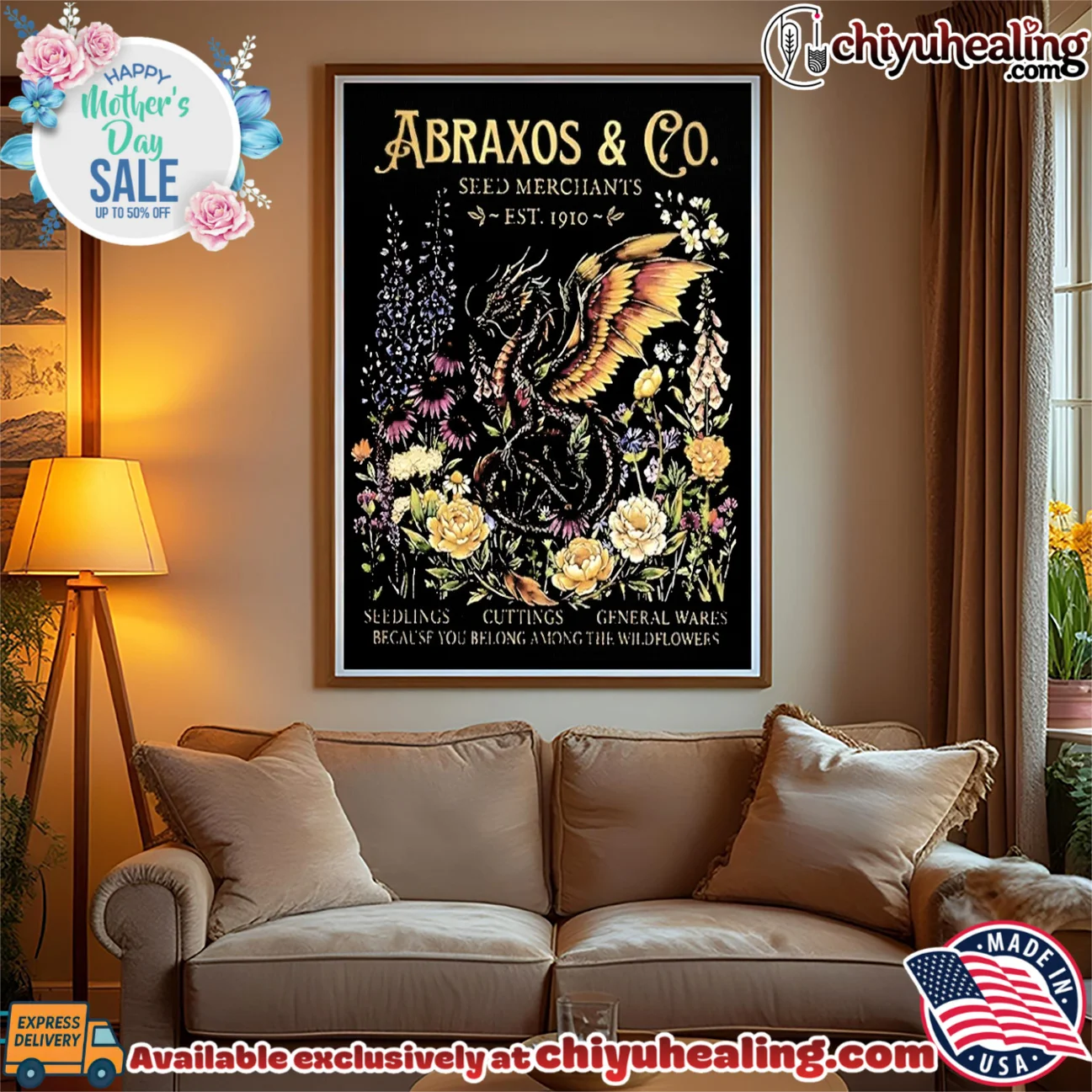 Abraxos Wyvern Seed Merchants Est 1910 Because You Belong Among the Wildflowers shirt & hoodie Abraxos Wyvern Seed Merchants Est 1910 Because You Belong Among the Wildflowers shirt & hoodie