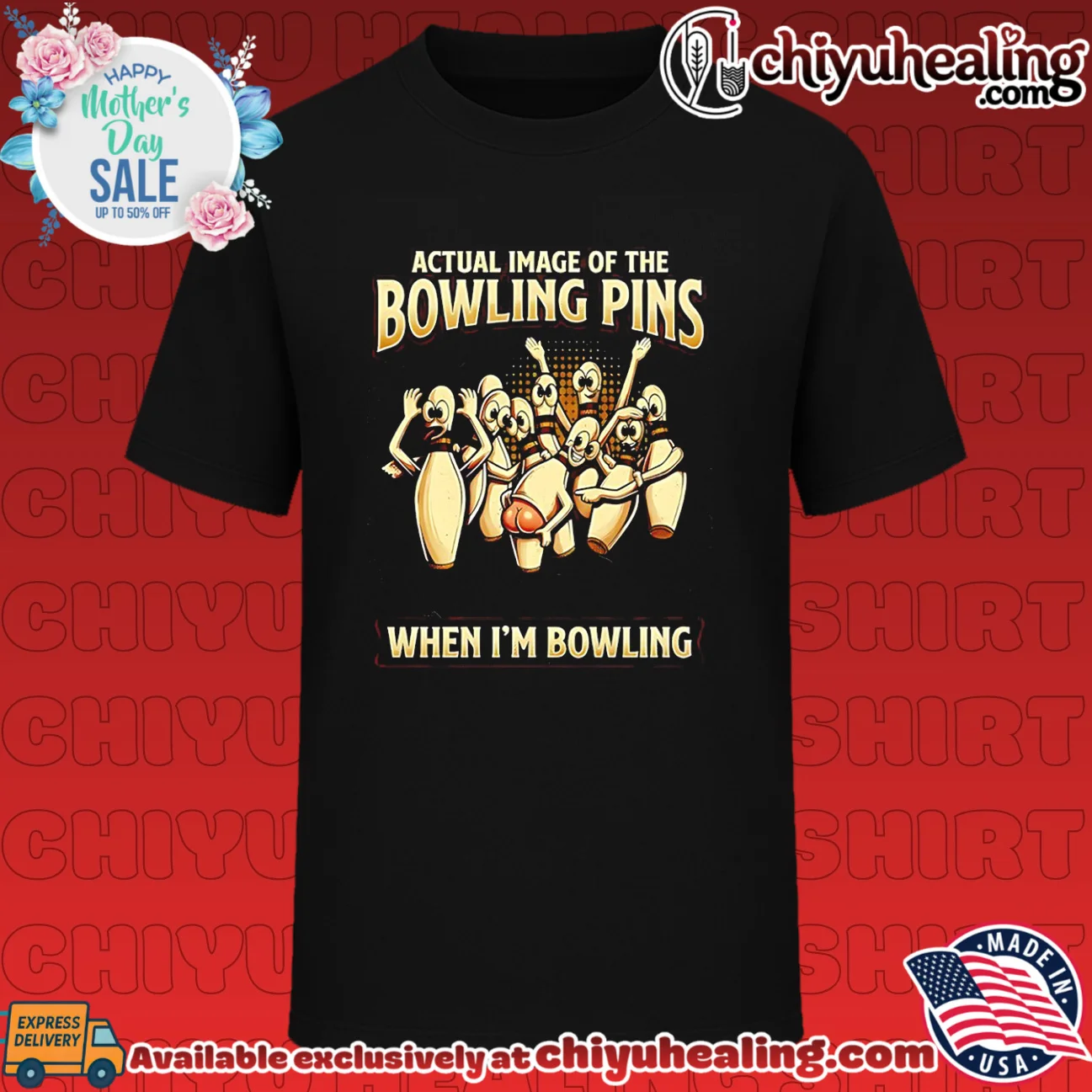 Actual image of the bowling pins when I'm bowling