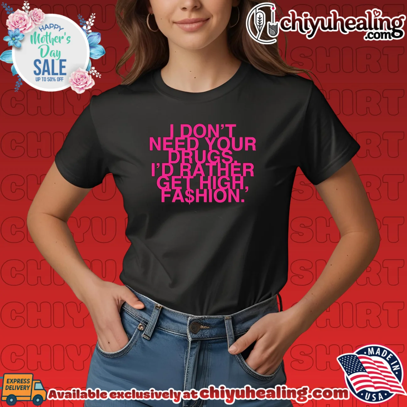 Addison Rae I Don't Need Your Drugs I'd Rather Get High shirt retro shirt & hoodie - New Arrival Addison Rae I Don't Need Your Drugs I'd Rather Get High shirt