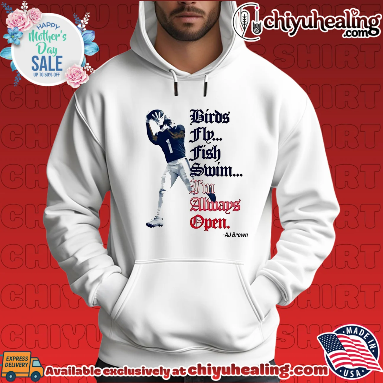 AJ Brown New England Patriots Birds fly fish swim I AJ Brown New England Patriots Birds fly fish swim I
